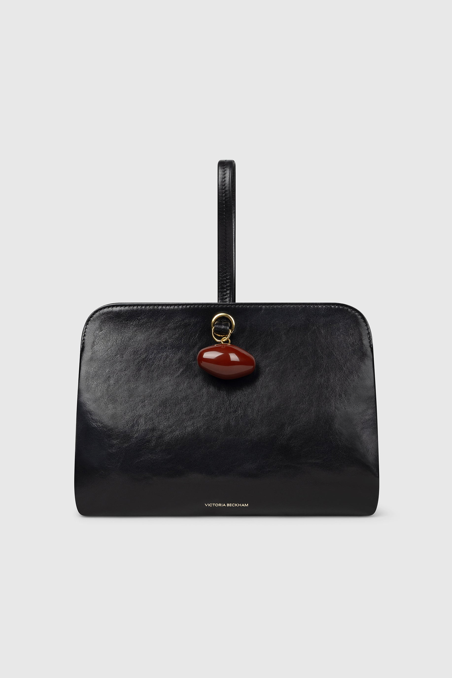 Kizette Clutch Black Supple Shine Leather