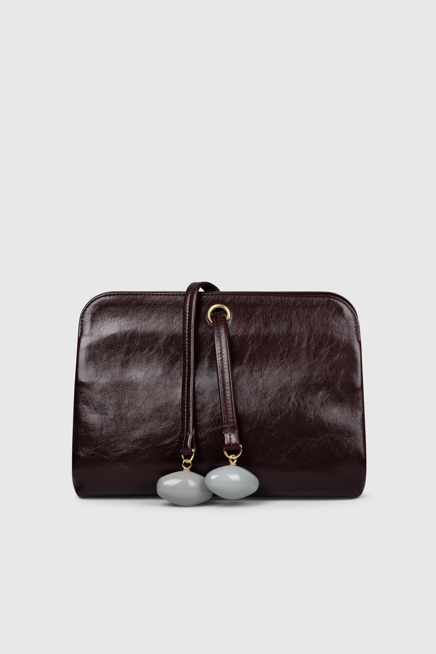 Kizette Clutch Burgundy Supple Shine Leather