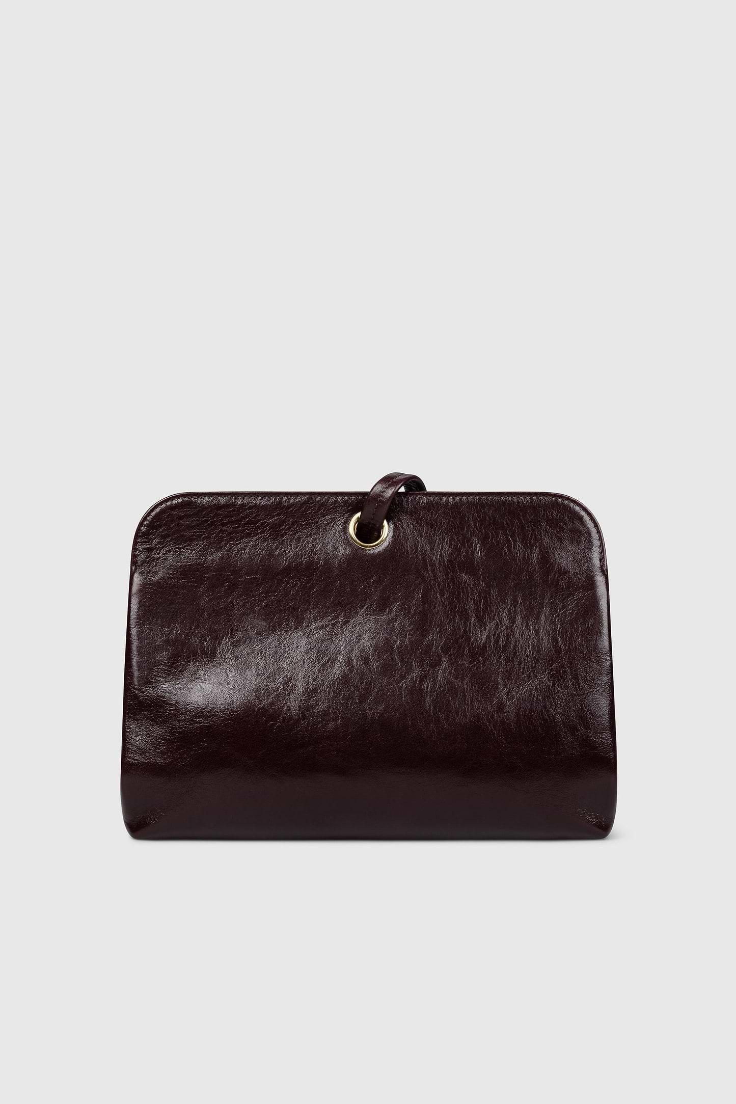 Kizette Clutch Burgundy Supple Shine Leather