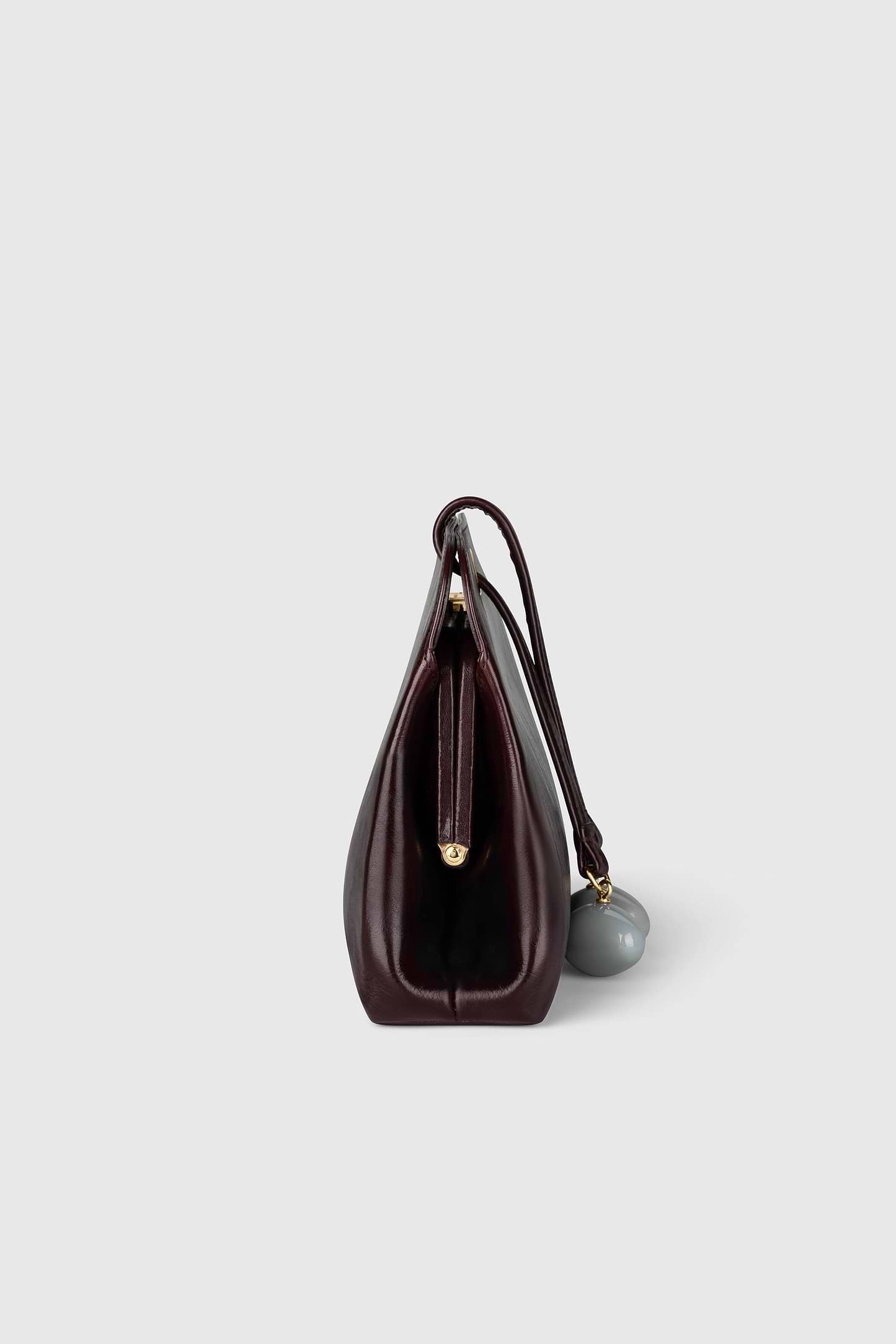 Kizette Clutch Burgundy Supple Shine Leather