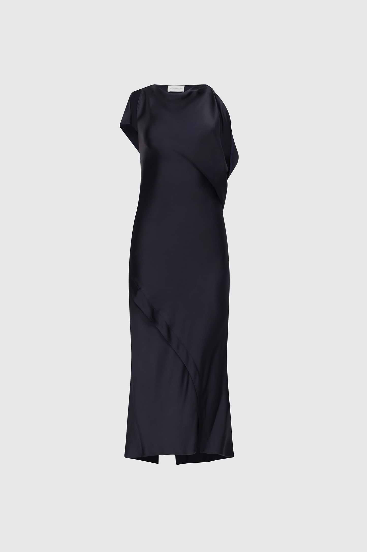 Kyra Midi Dress In Dark Navy