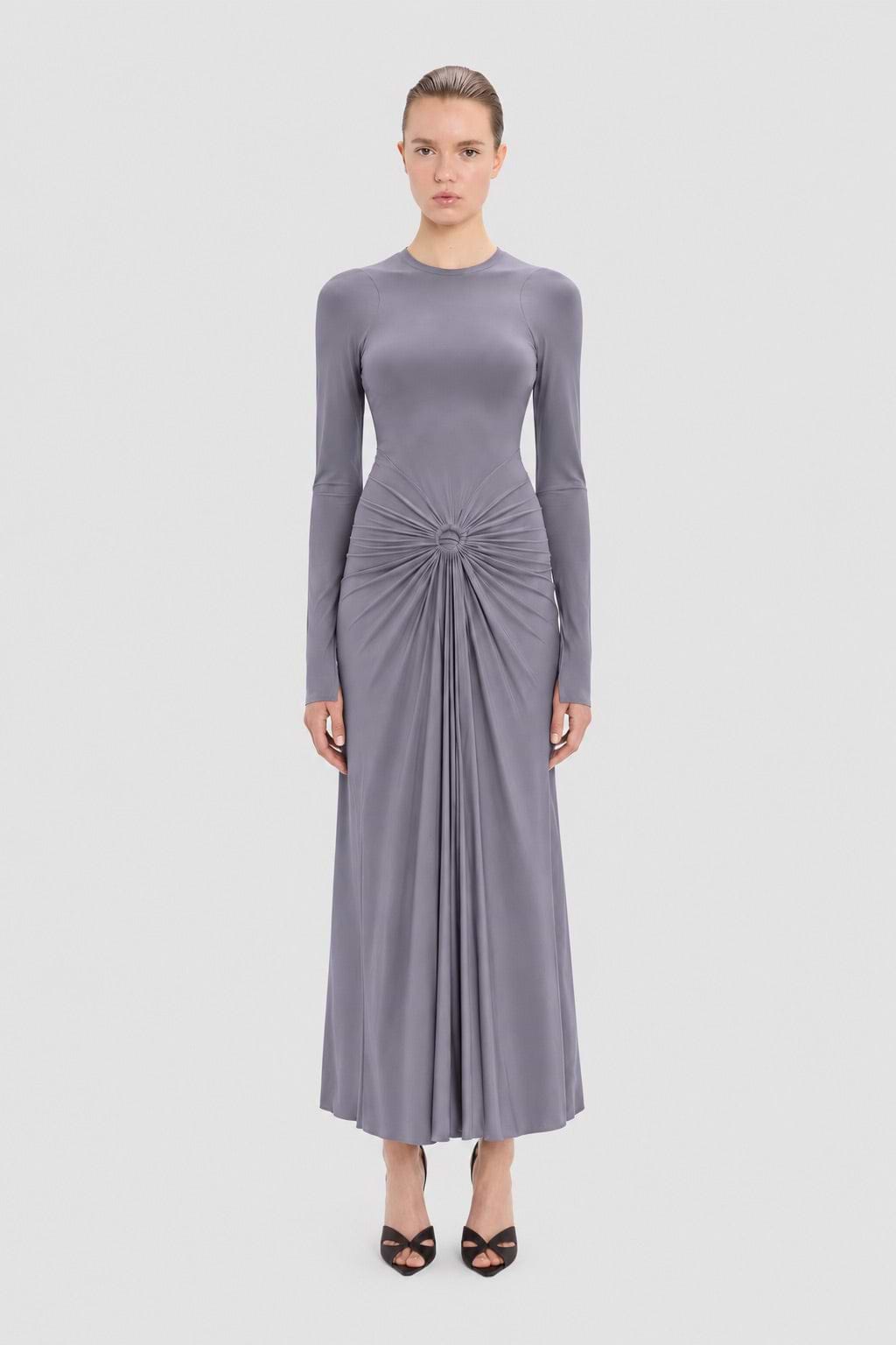Frances Midi Dress In Lilac