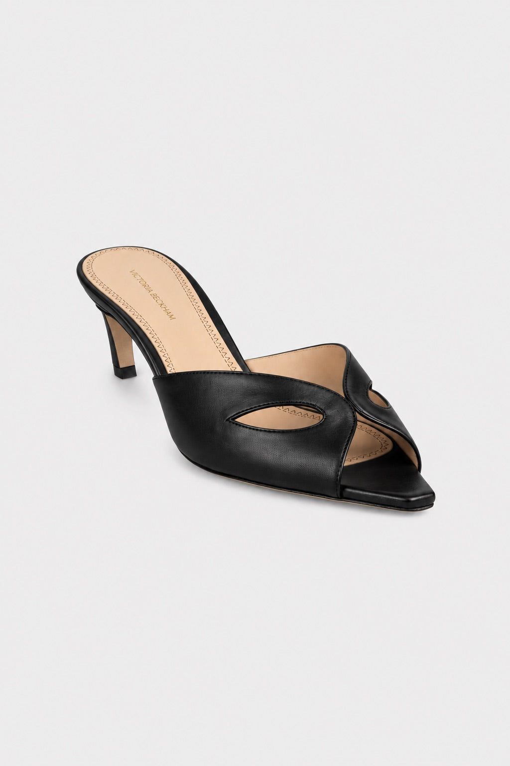 Harlow Mask Mule 55 Black Nappa Leather