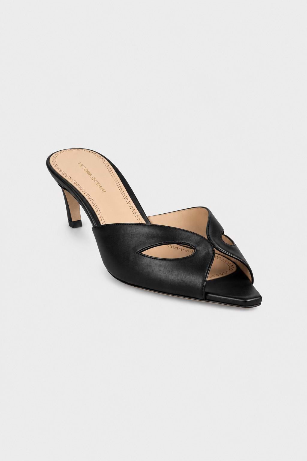 Harlow Mask Mule 55 Black Nappa Leather
