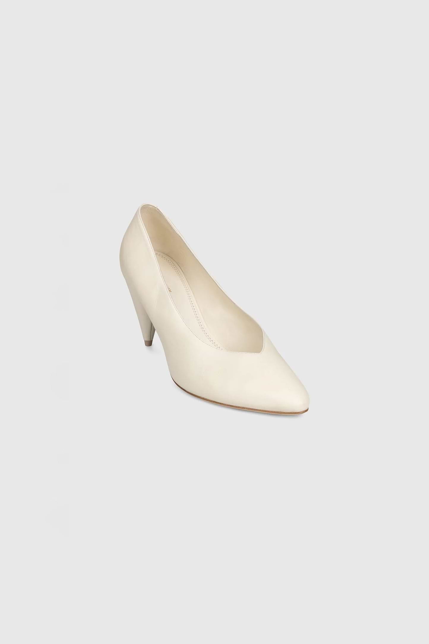 Maverick Pump 80 White Nappa Leather