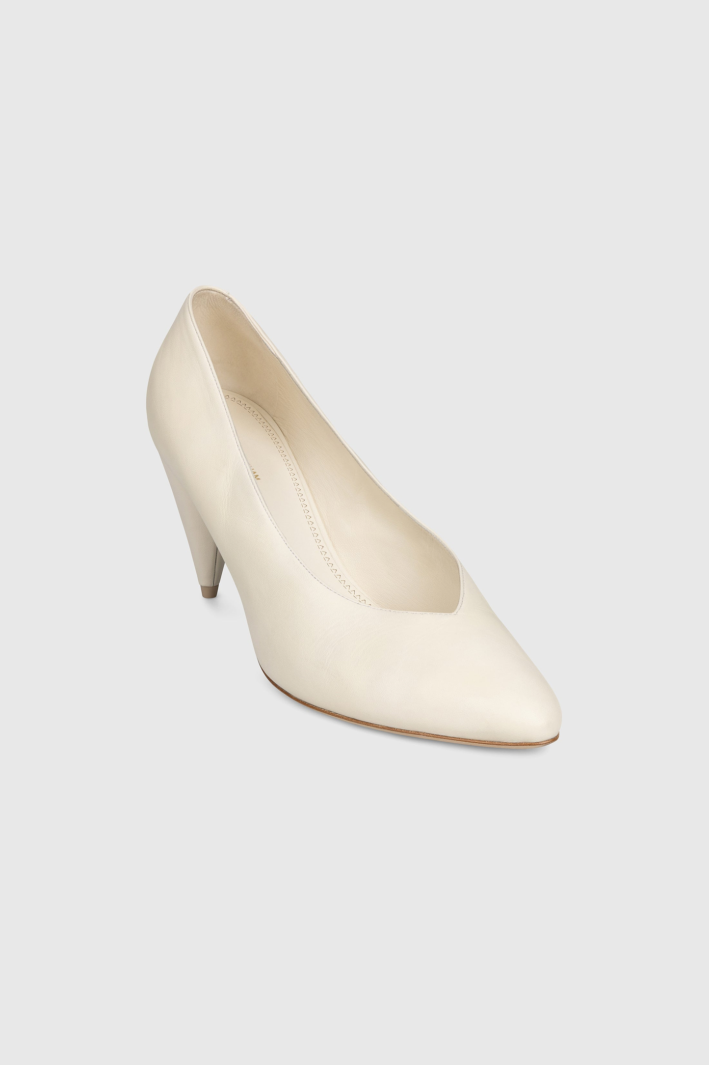 Maverick Pump 80 White Nappa Leather
