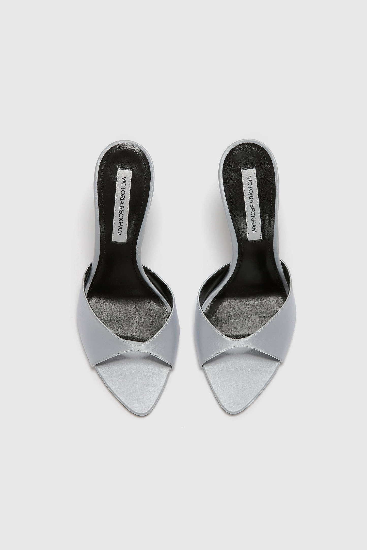 Harlow Open Toe Mule 100 Magnesium Satin