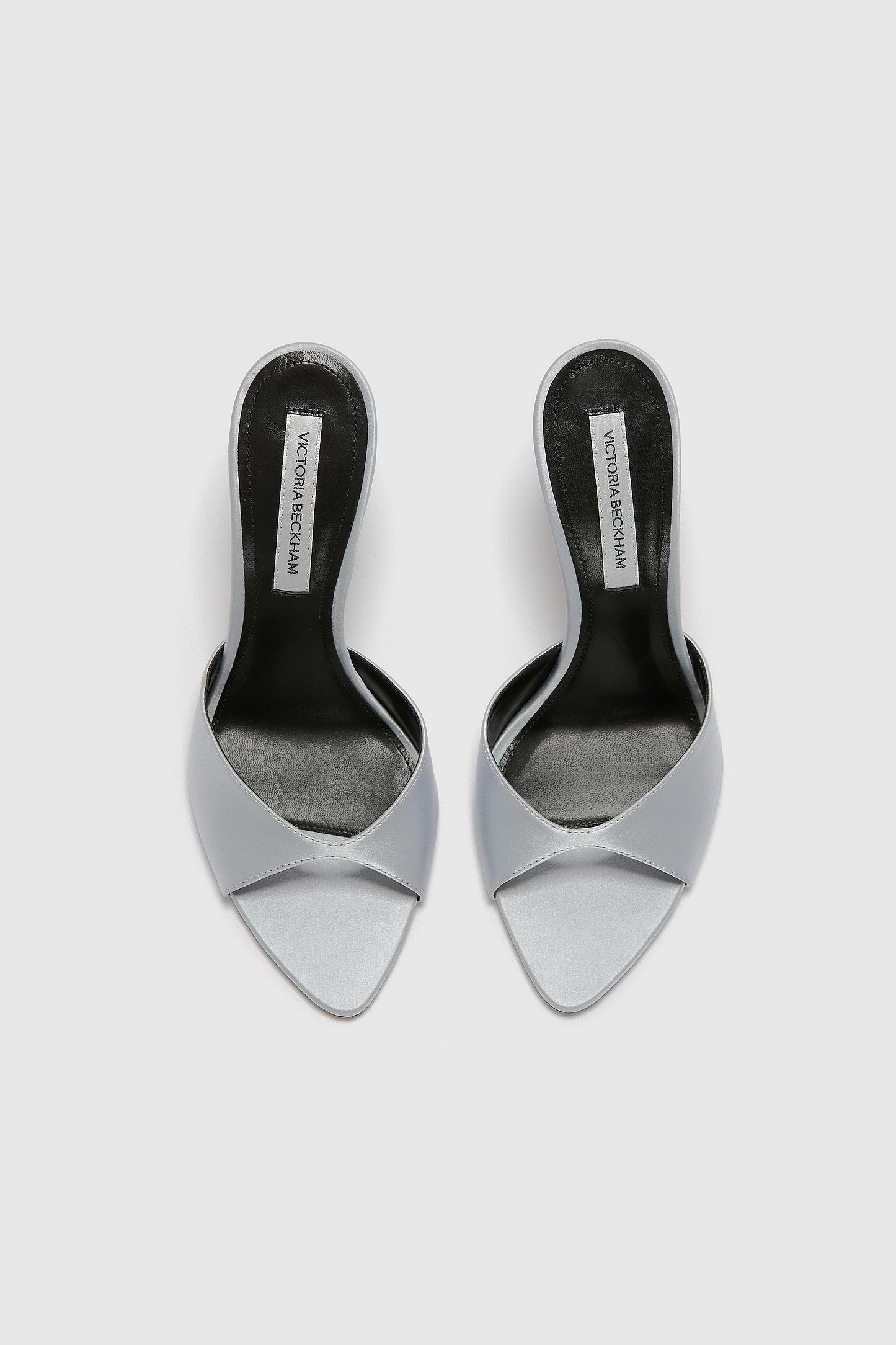 Harlow Open Toe Mule 100 Magnesium Satin