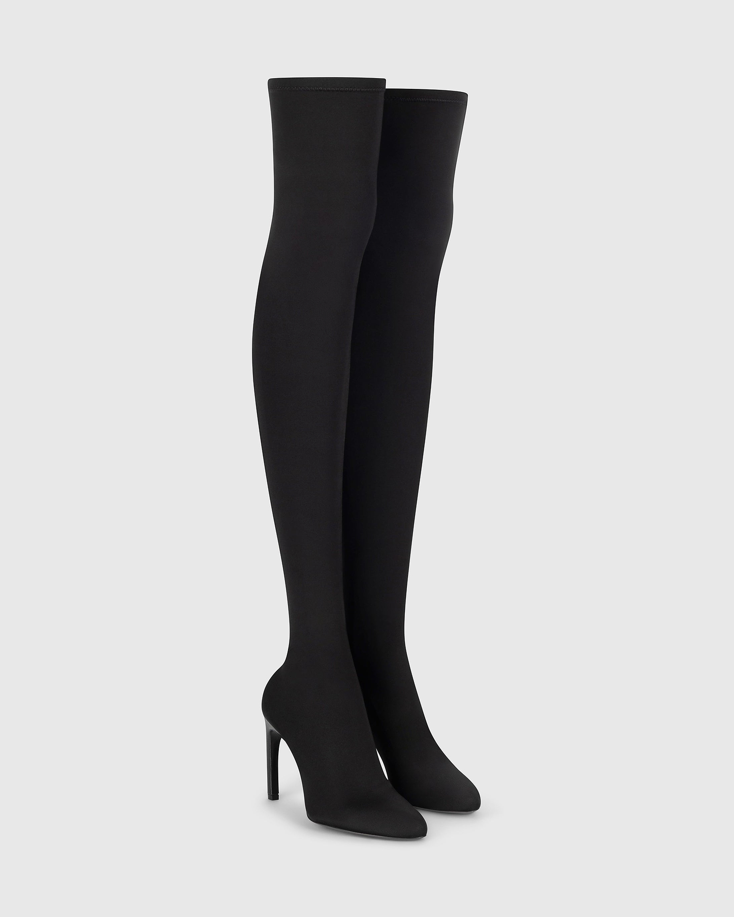 Harlow Thigh-High Boot 100 Black Jersey
