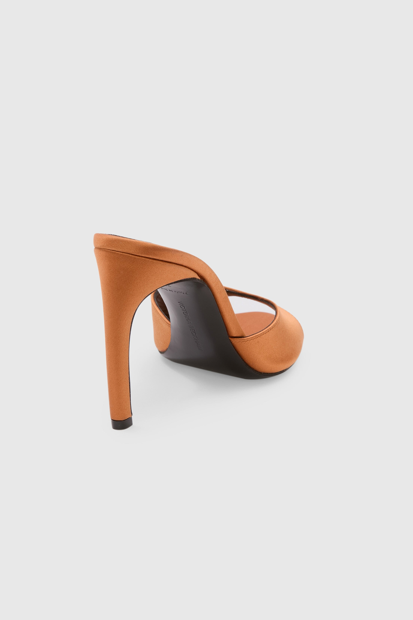 Harlow Open Toe Mule 100 Bronze Satin