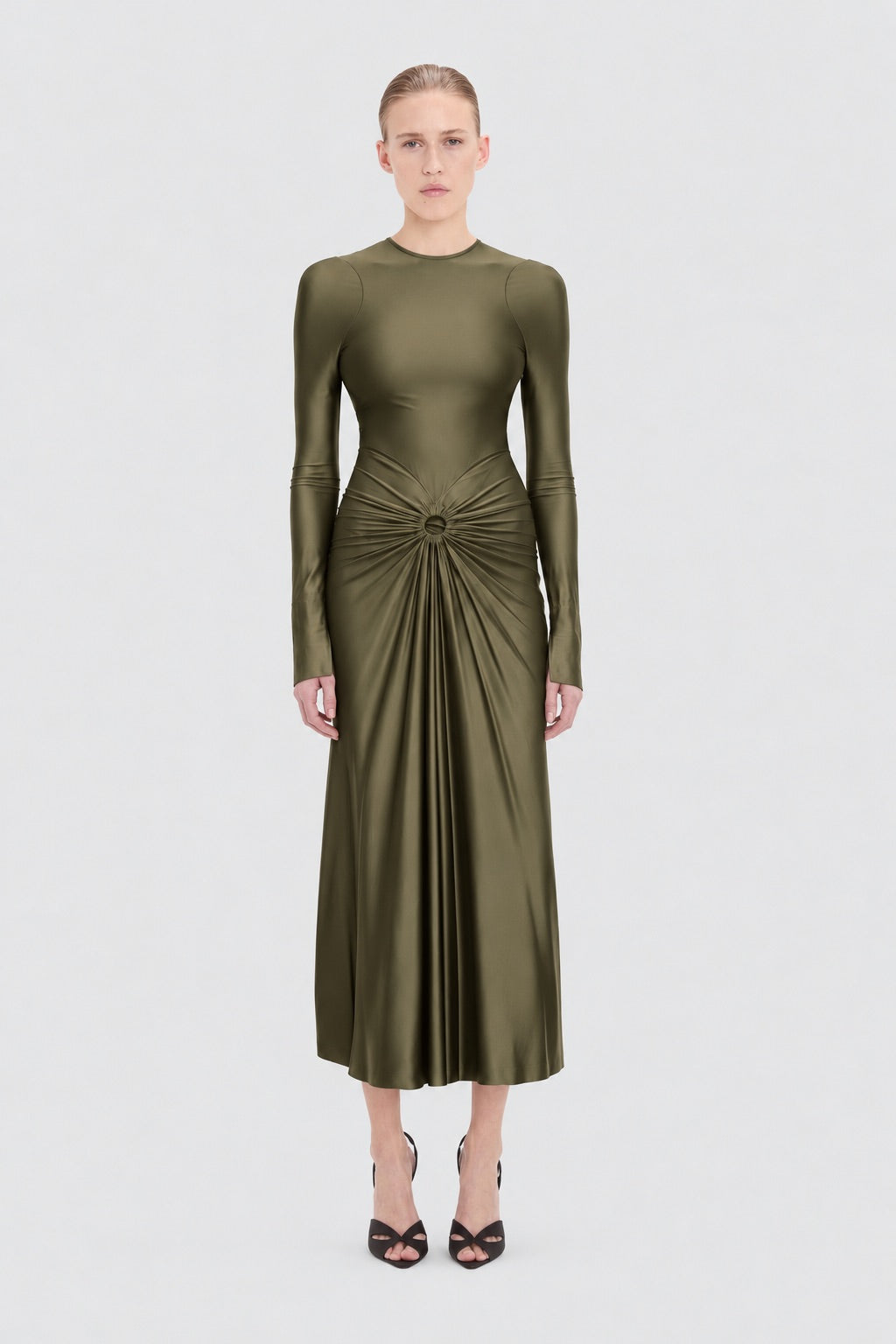 Frances Midi Dress In Green