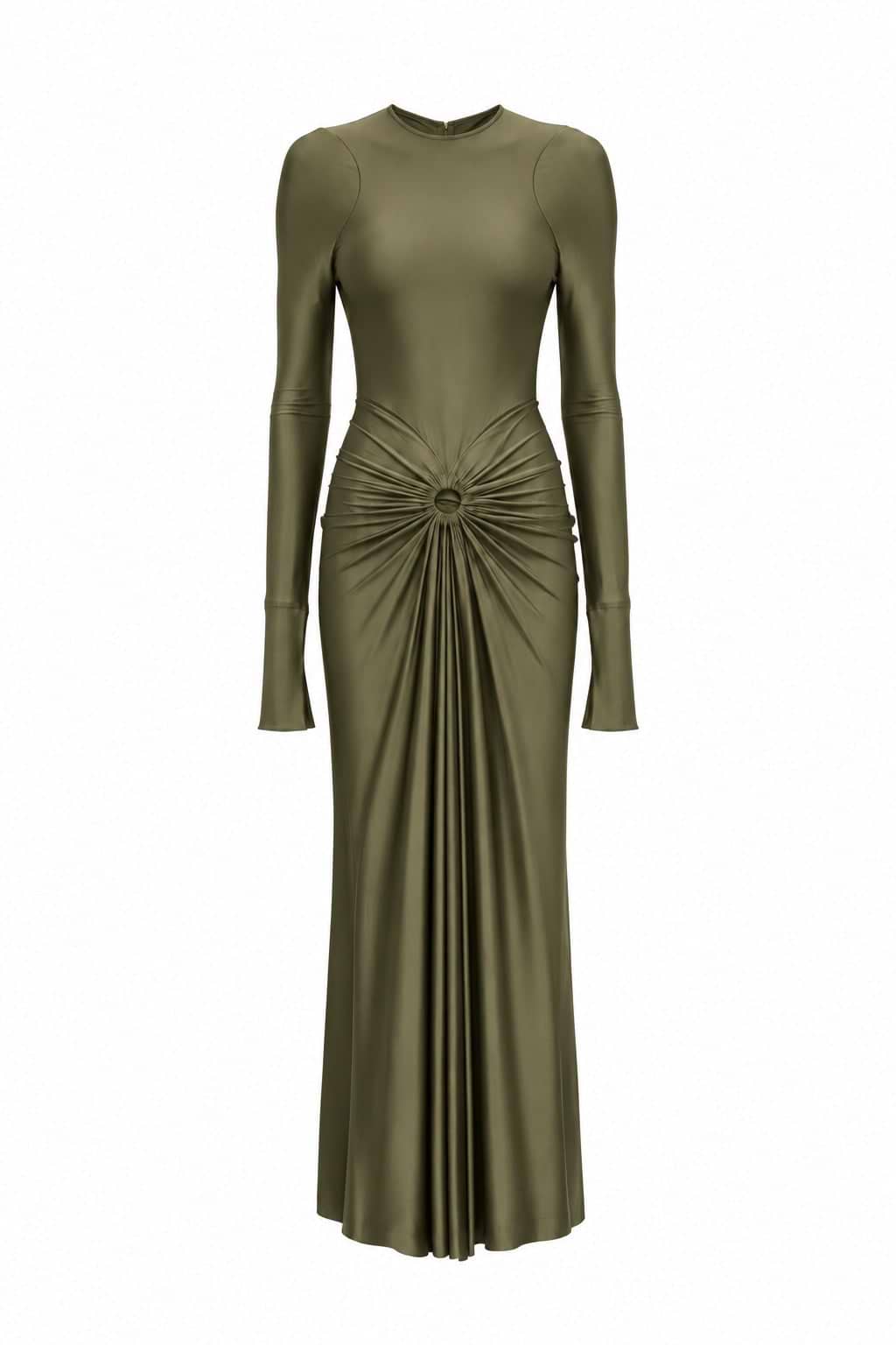 Frances Midi Dress In Green