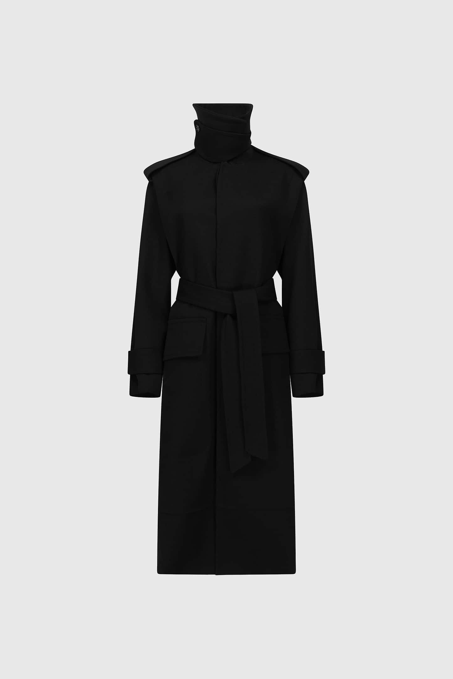 Philippa Trench Coat In Black