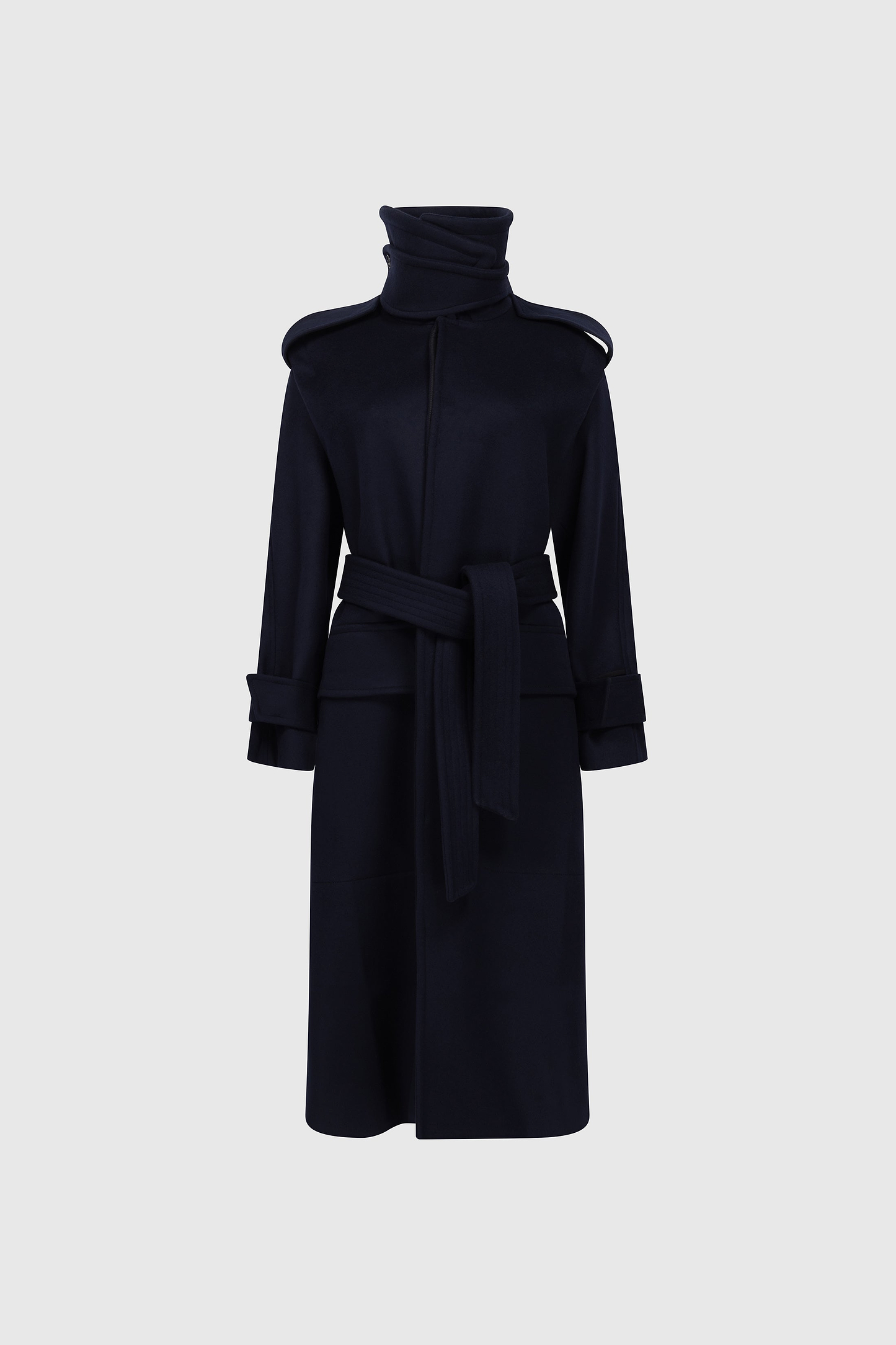 Philippa Trench Coat In Dark Navy