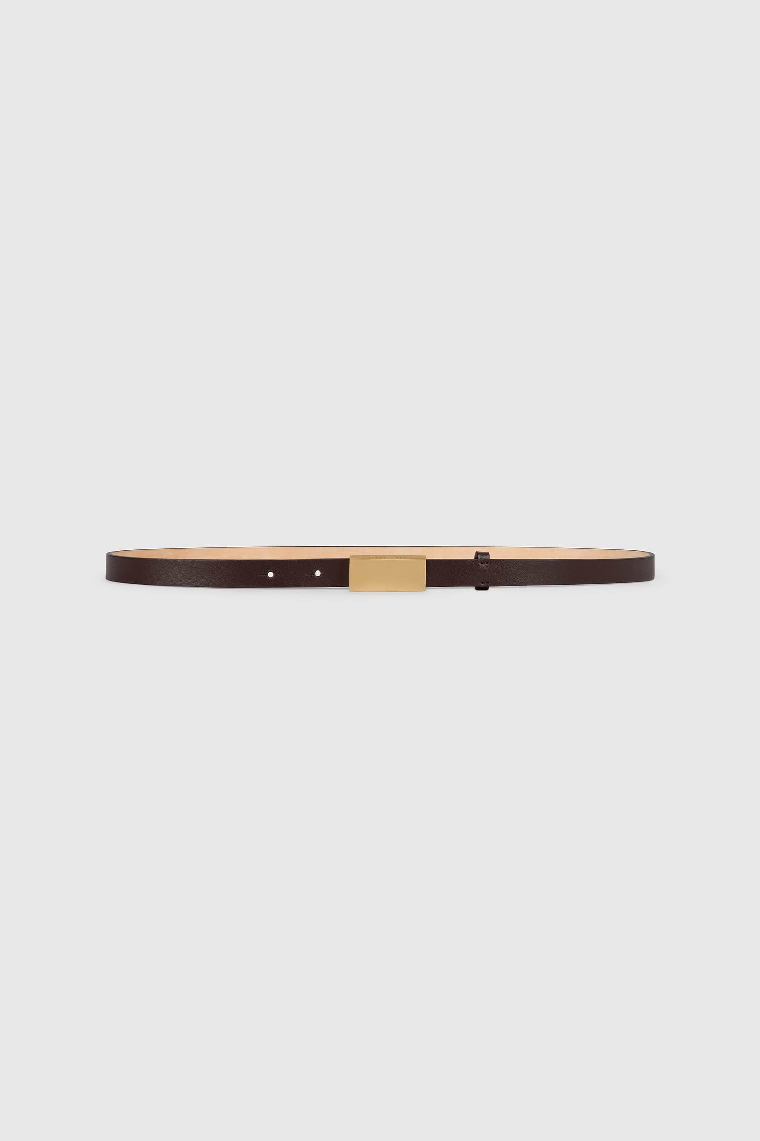 Portofino Mirror Belt Micro 15mm Burgundy Shiny Calf Leather