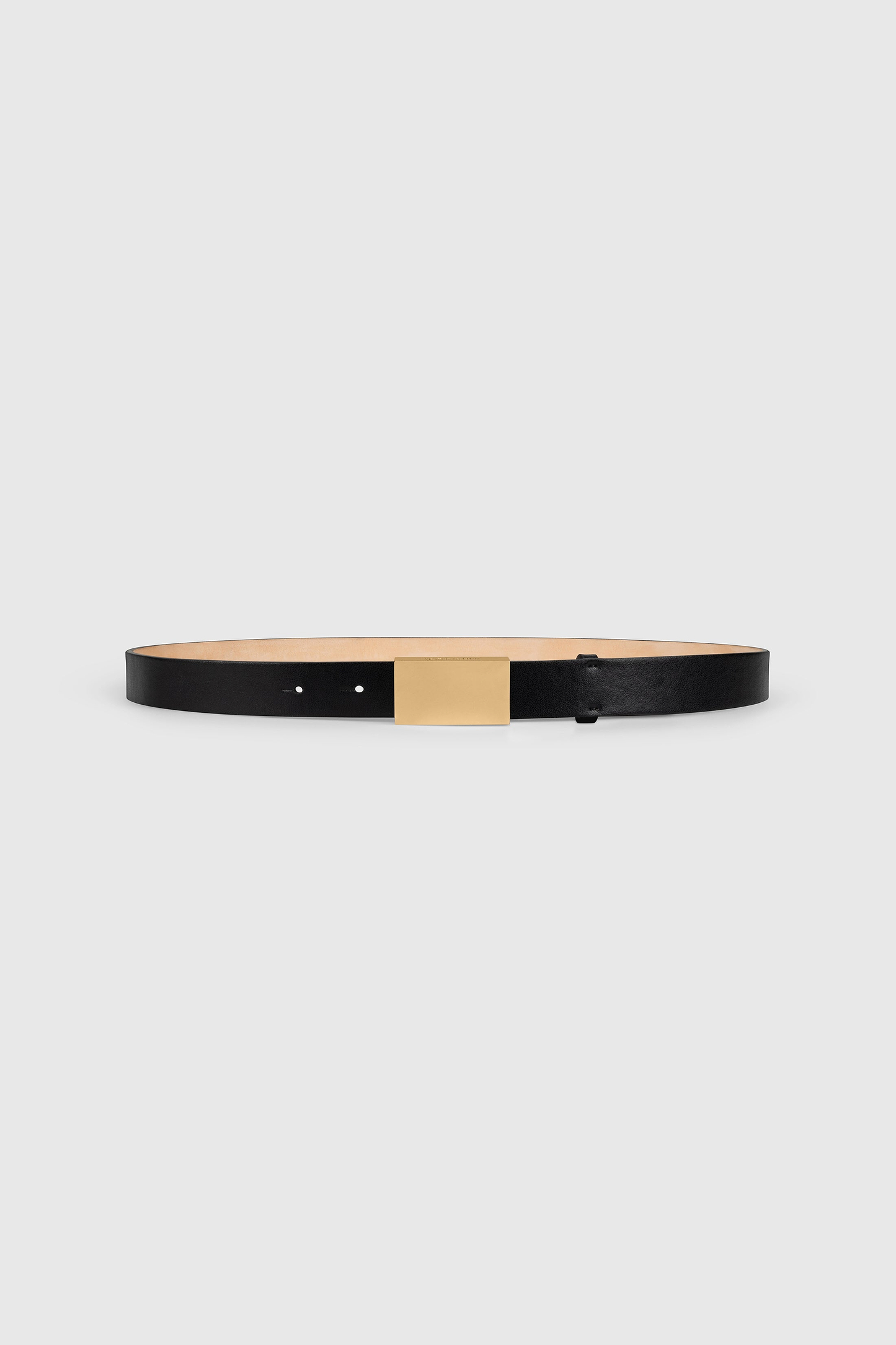 Portofino Mirror Belt Jumbo 30mm Black Shiny Calf Leather