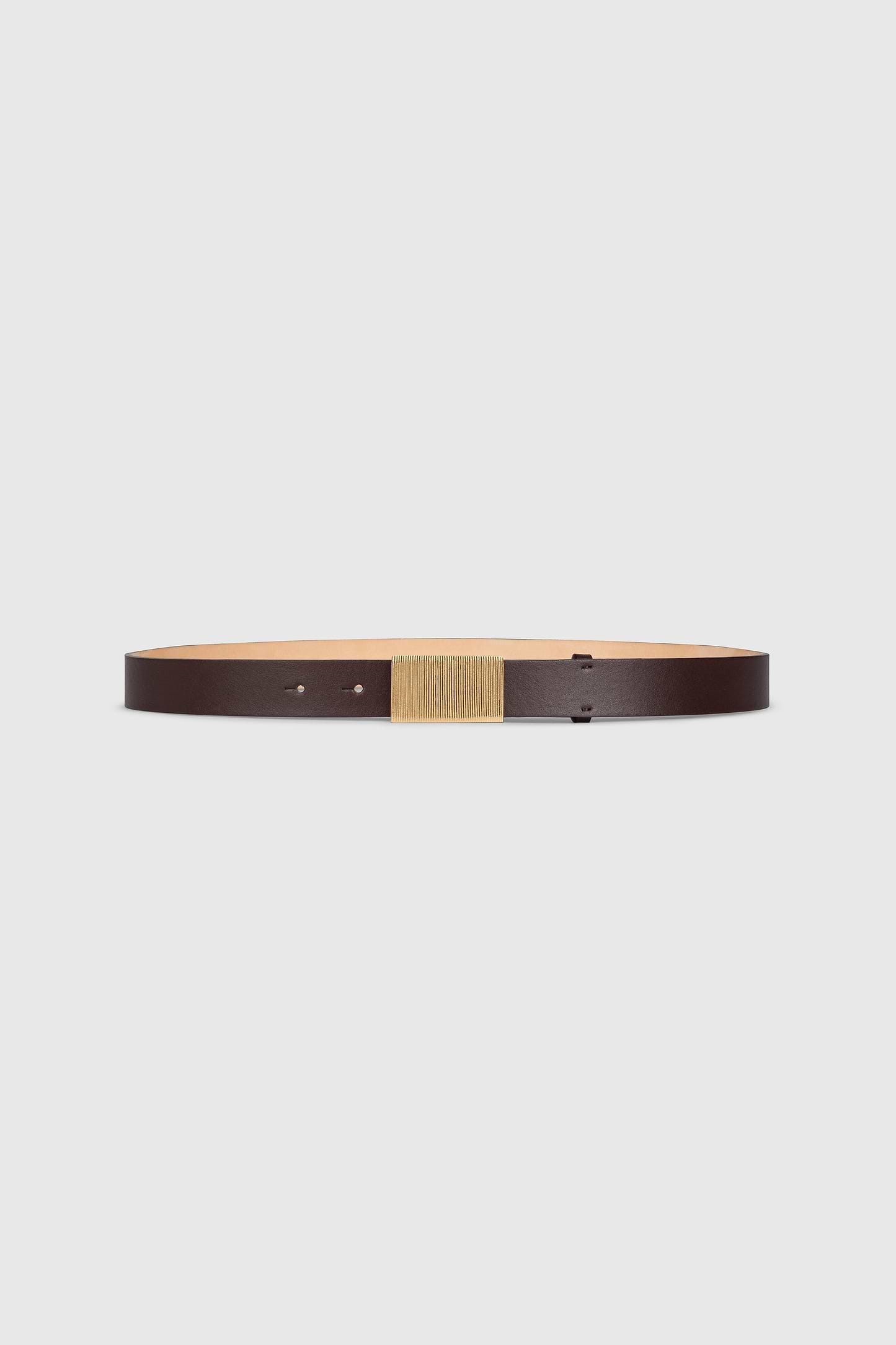 Portofino Guilloché Belt 25mm Dark Burgundy Shiny Leather