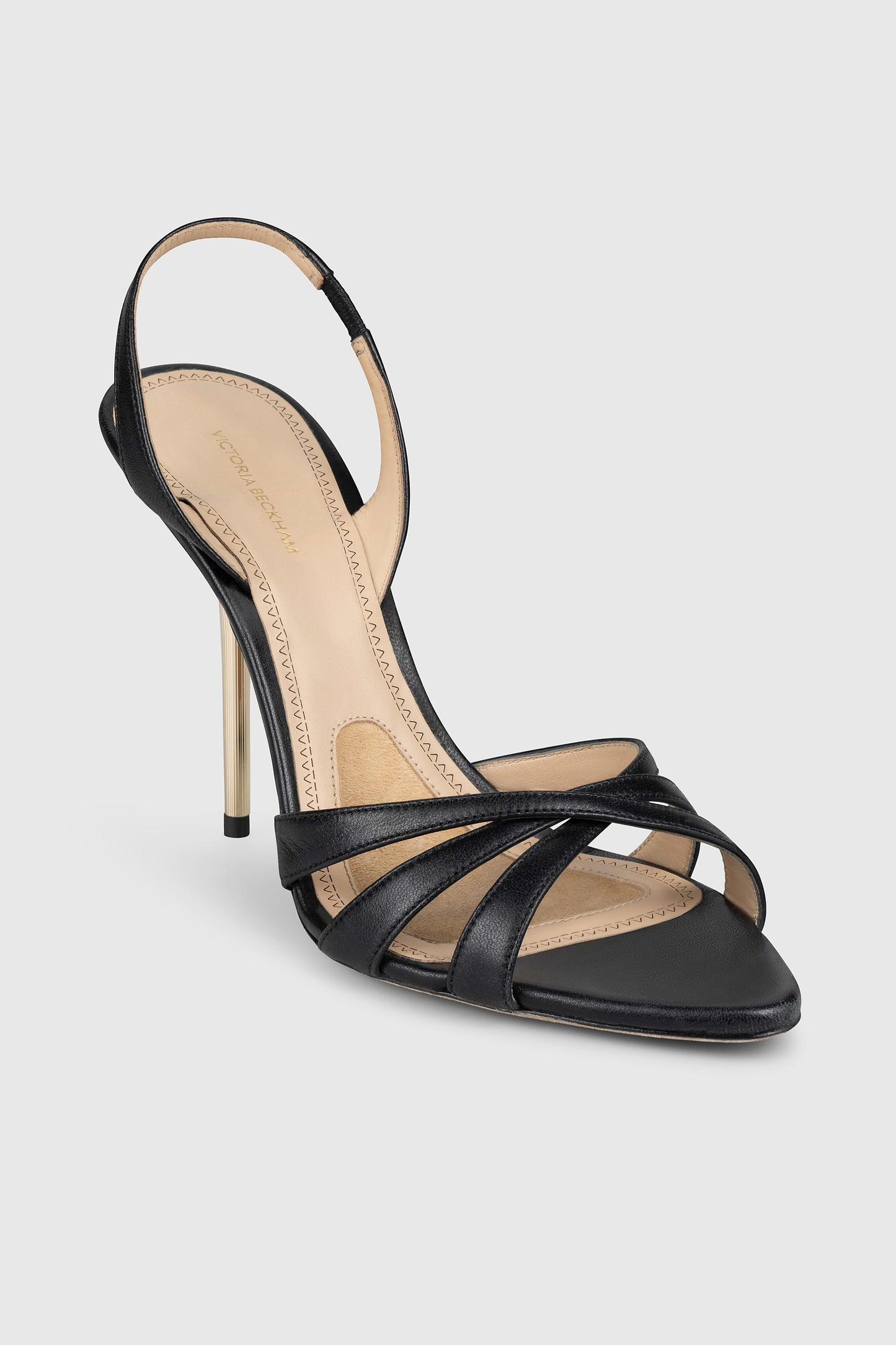 Portofino Strappy Sandal 100 Black Nappa Leather