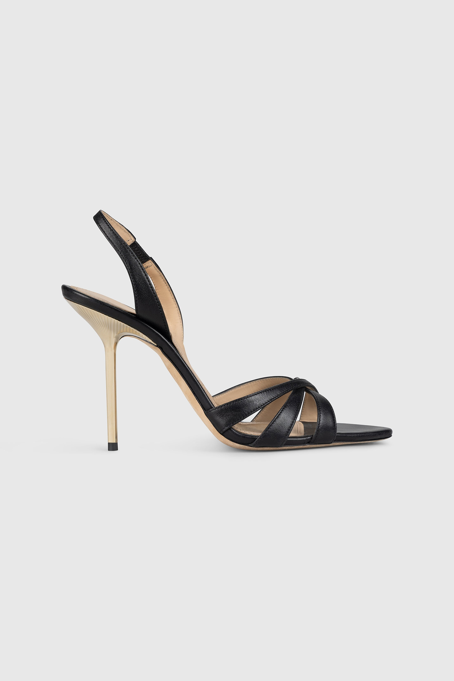 Portofino Strappy Sandal 100 Black Nappa Leather