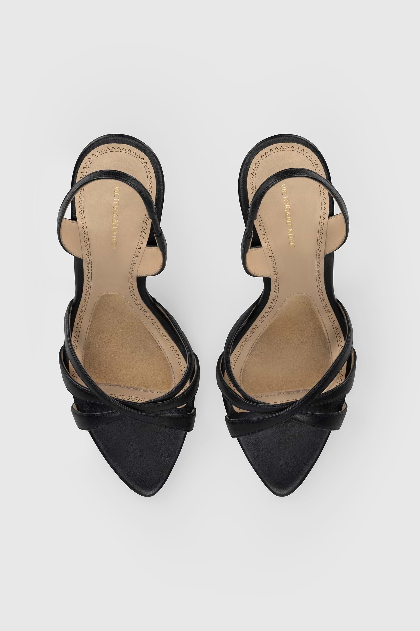 Portofino Strappy Sandal 100 Black Nappa Leather