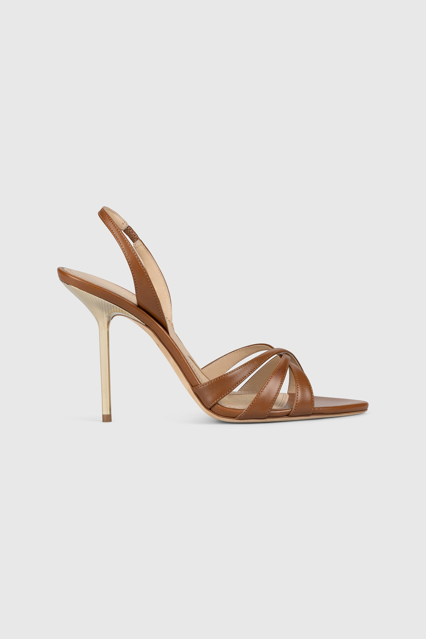 Portofino Strappy Sandal 100 Caramel Nappa Leather