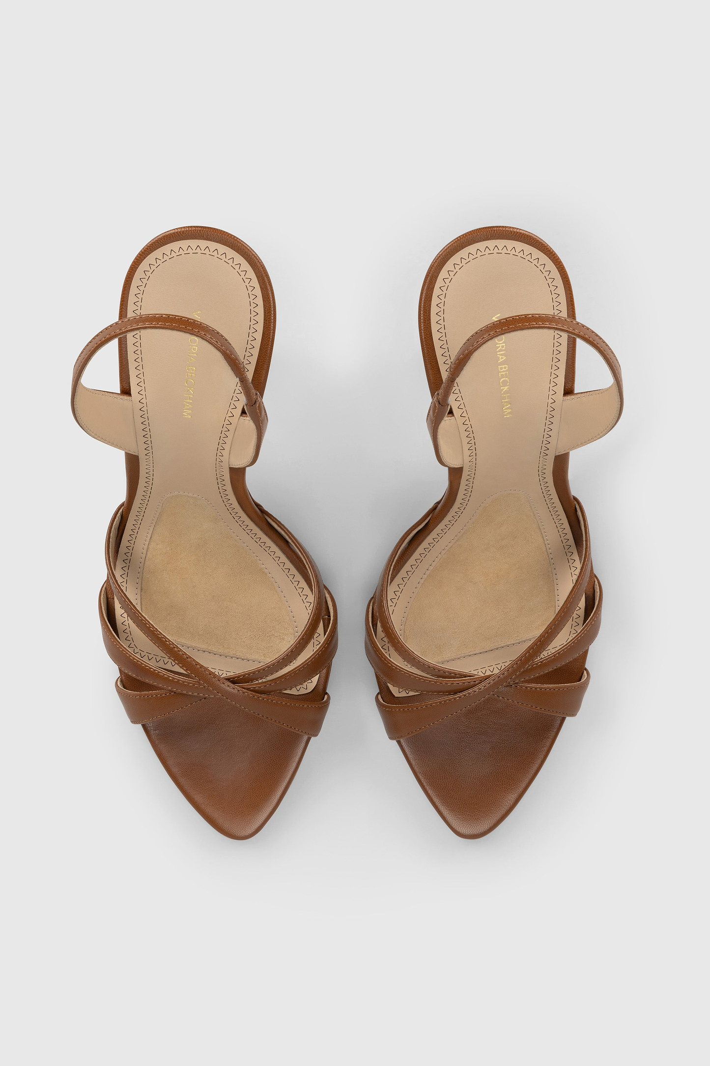 Portofino Strappy Sandal 100 Caramel Nappa Leather