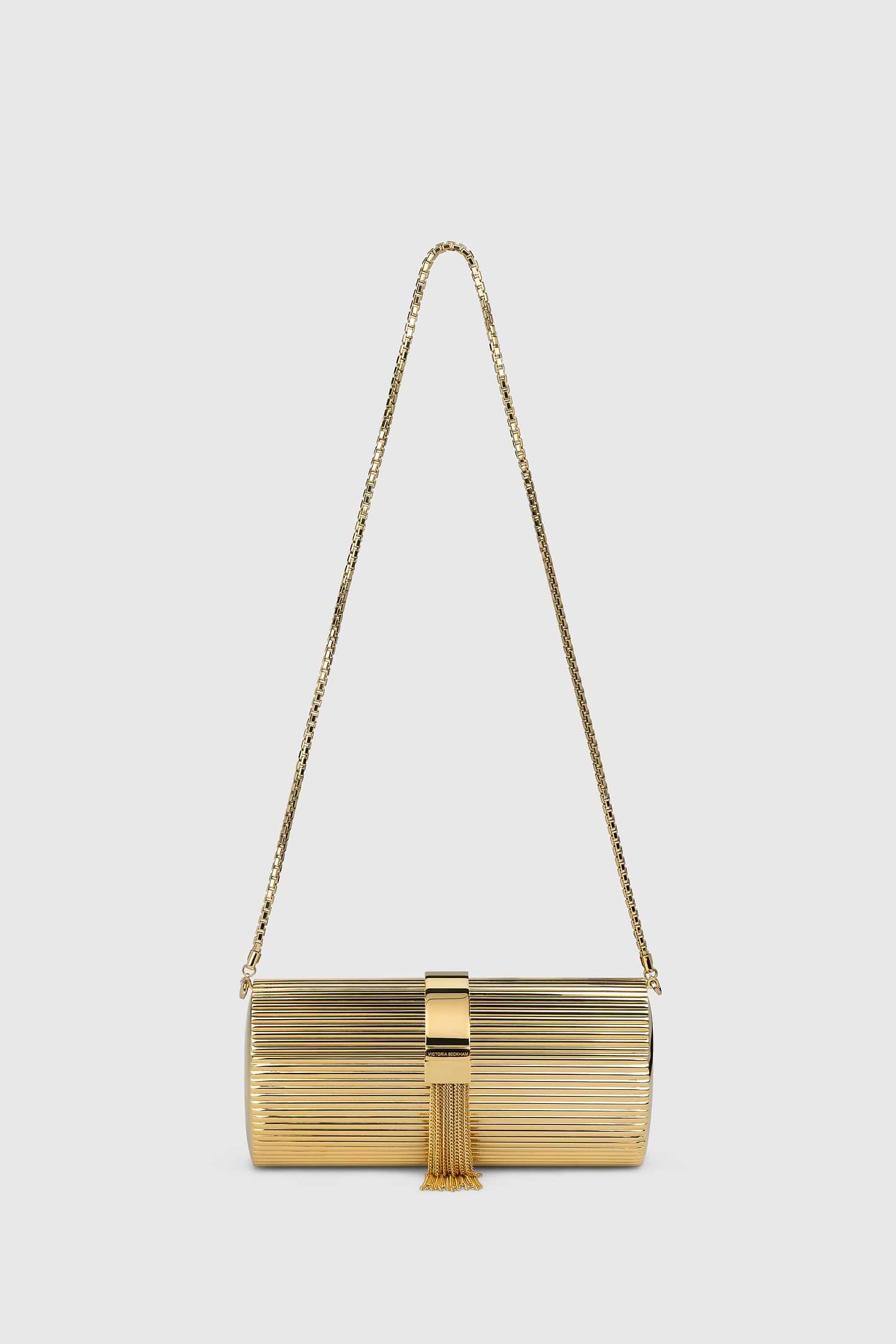 Portofino Tassel Gold Clutch