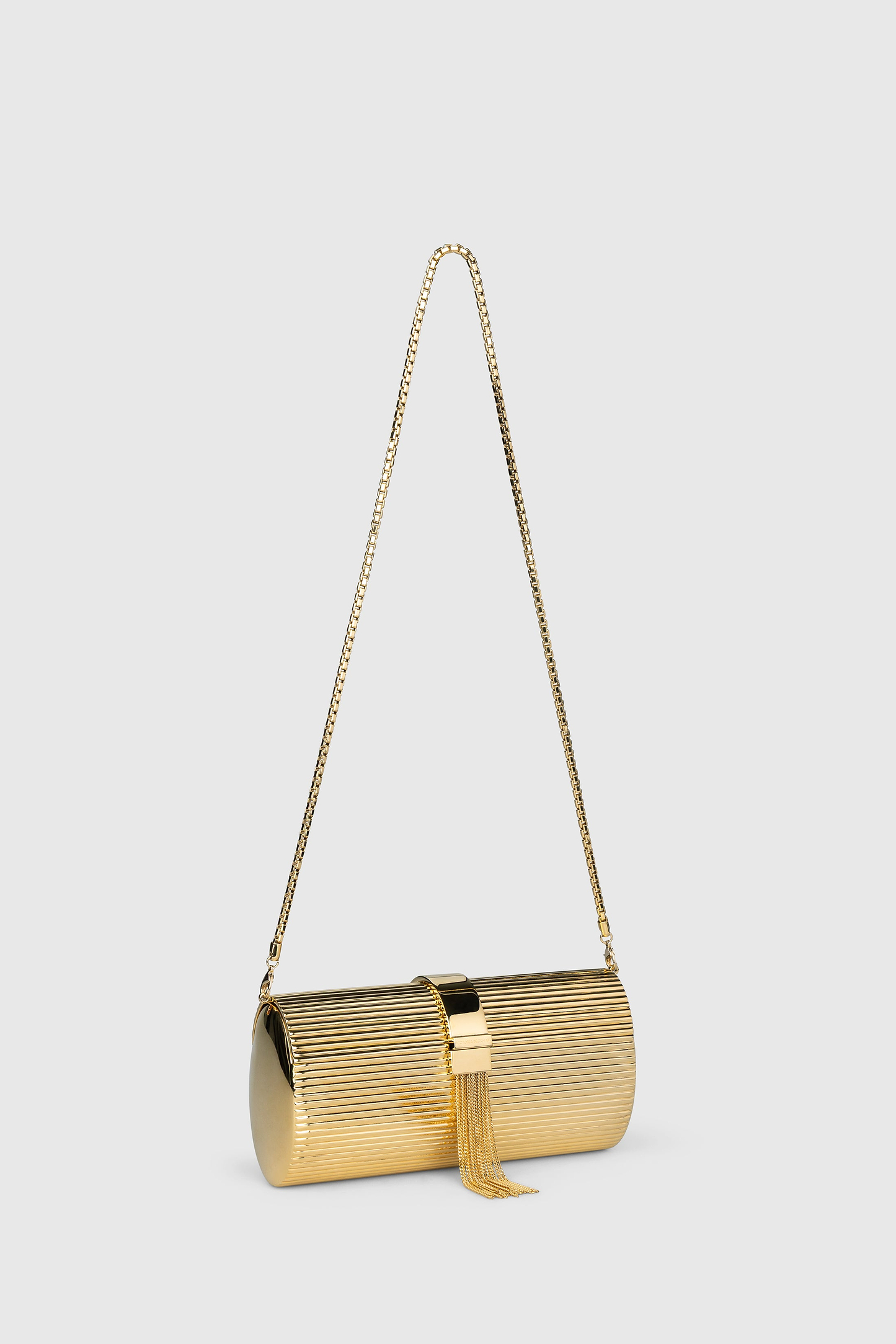 Portofino Tassel Gold Clutch