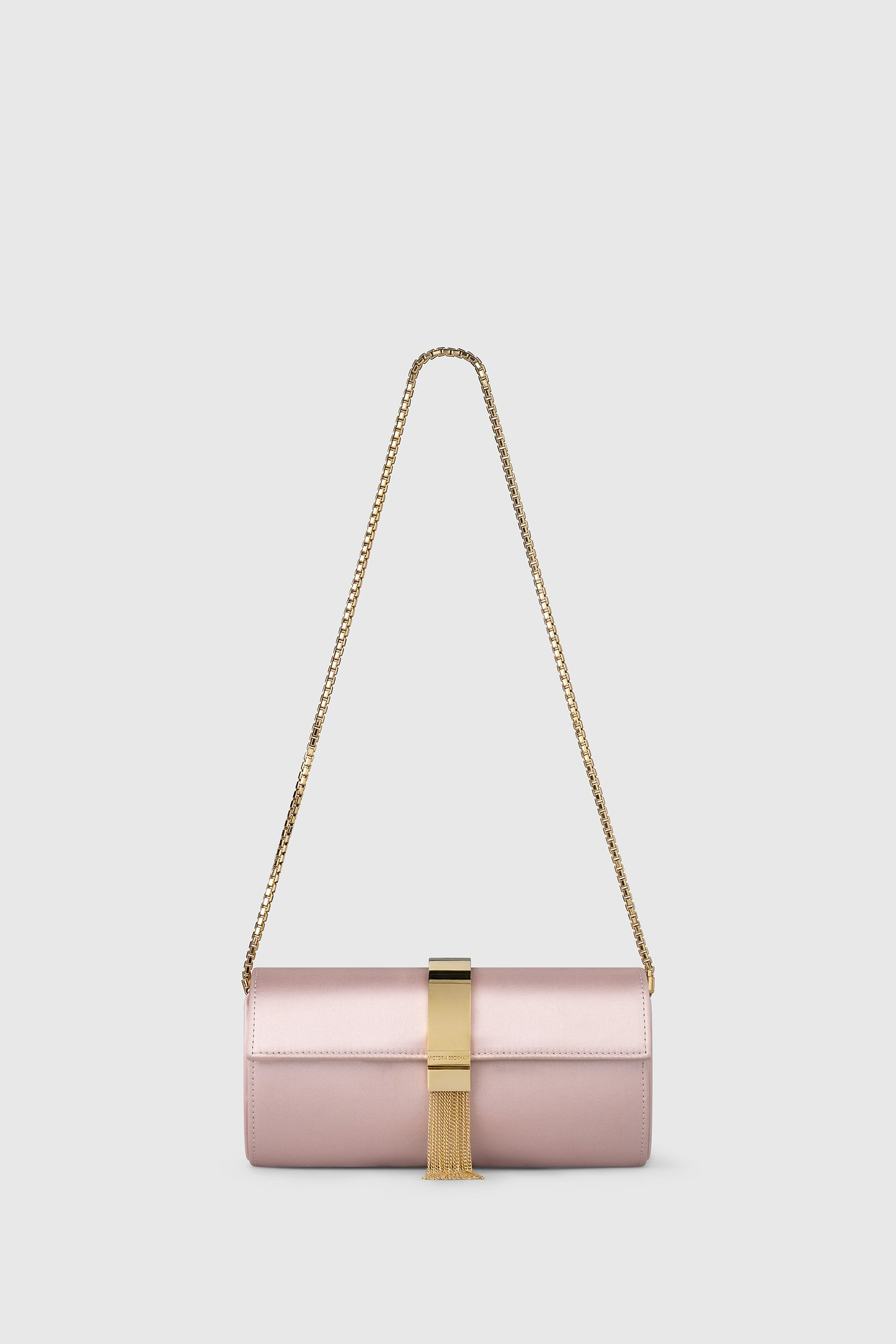 Portofino Tassel Clutch Pink Satin