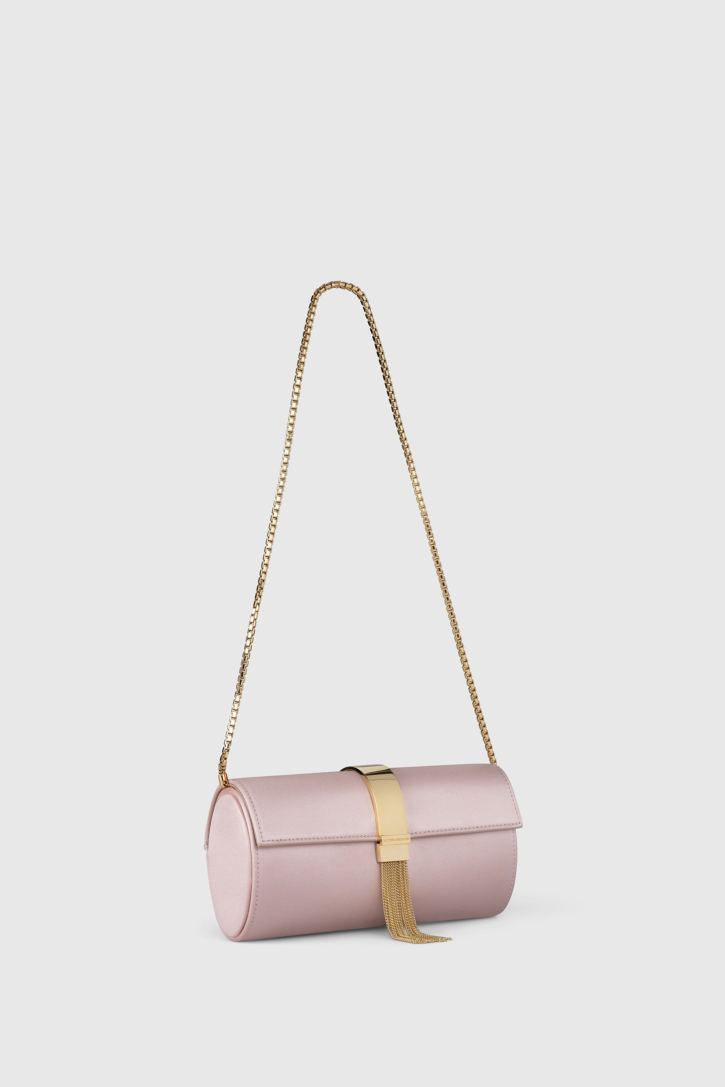 Portofino Tassel Clutch Pink Satin