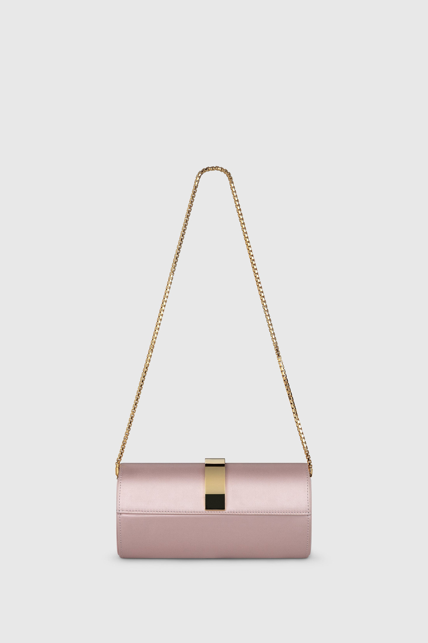Portofino Tassel Clutch Pink Satin