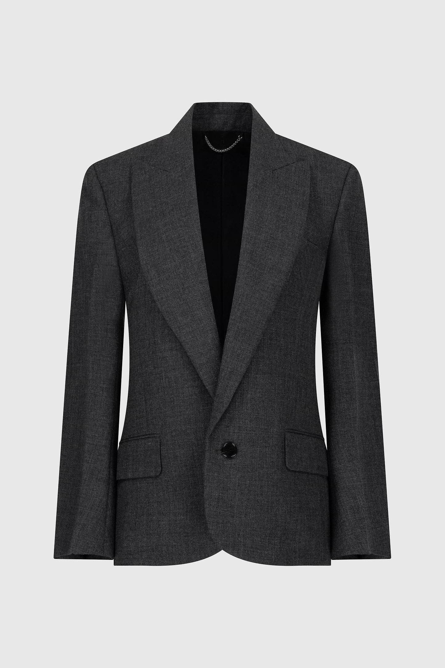 Roberta Jacket In Dark Grey Melange