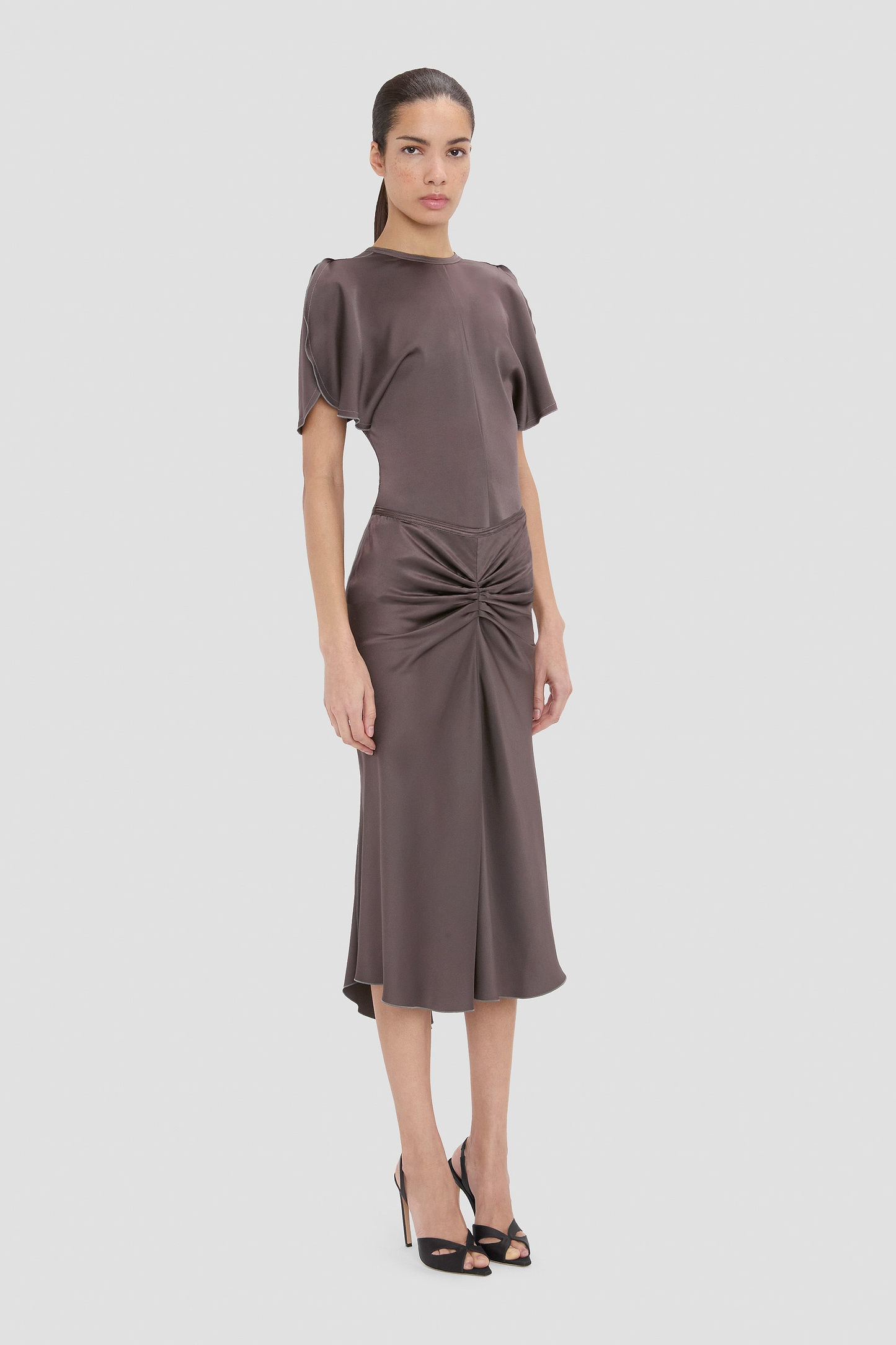 Bela Midi Skirt In Grey
