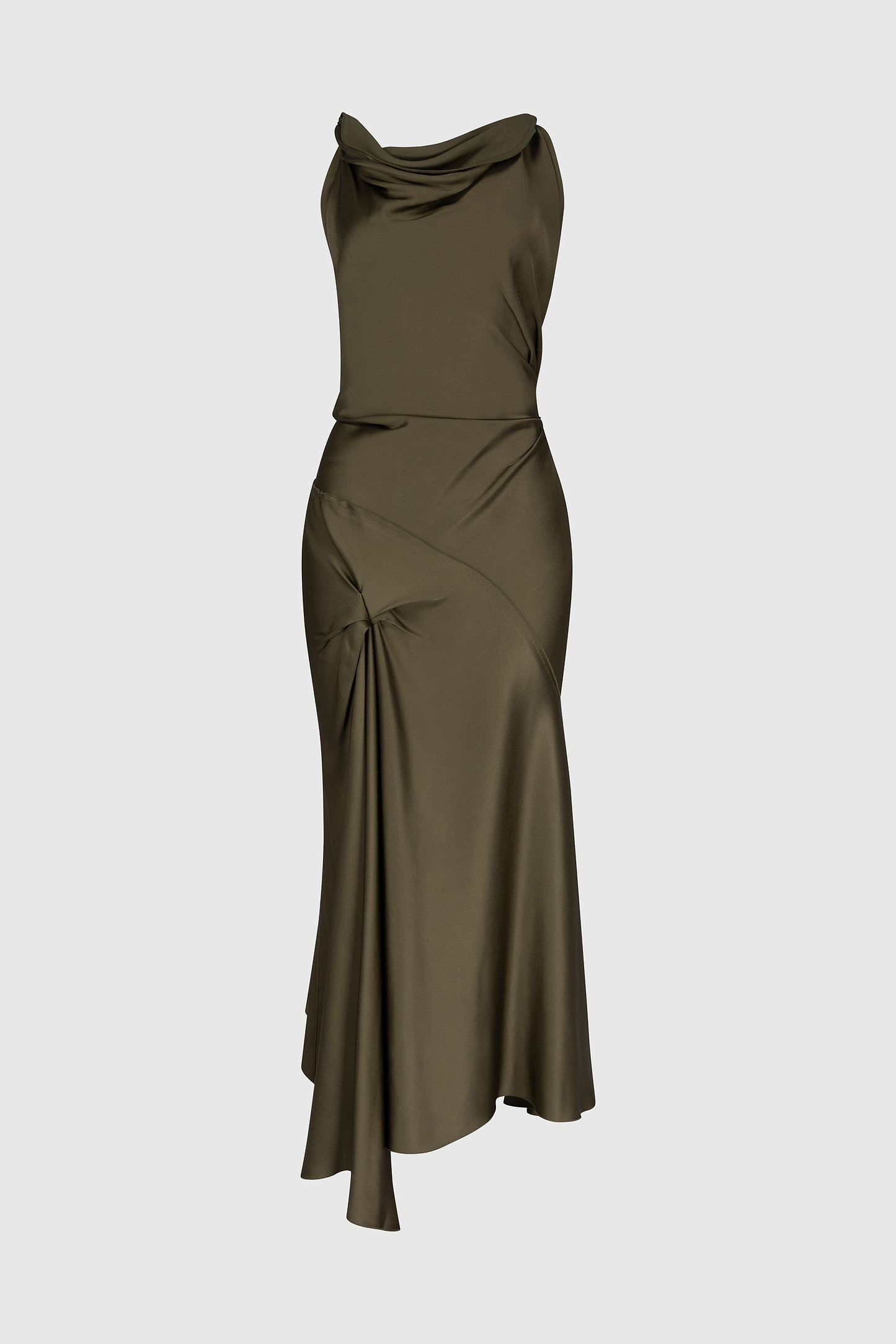 Posy Midi Dress In Green