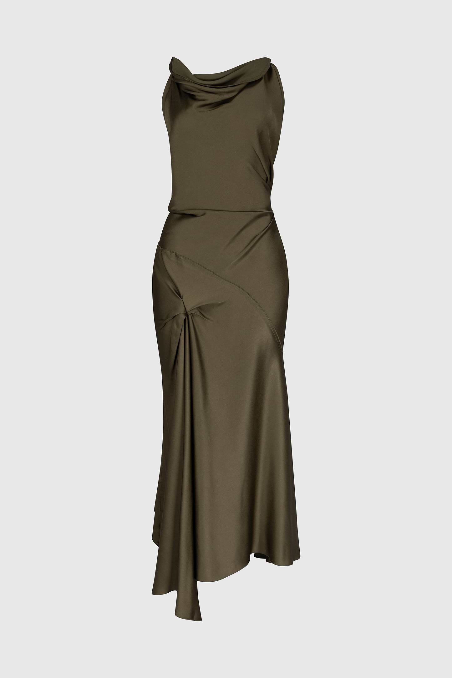 Posy Midi Dress In Green