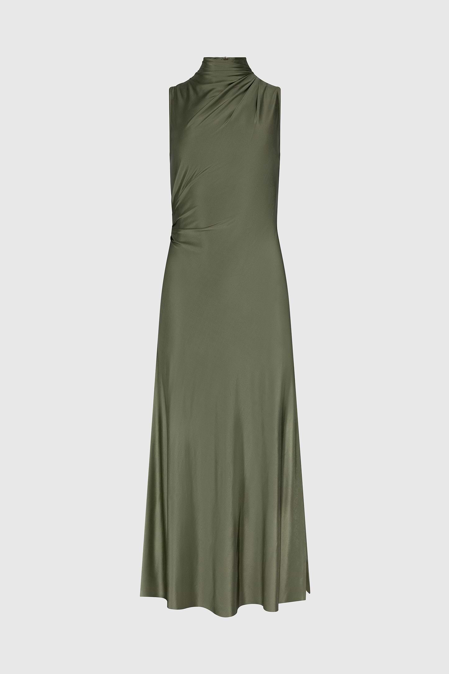 Layered Midi Dress in Green