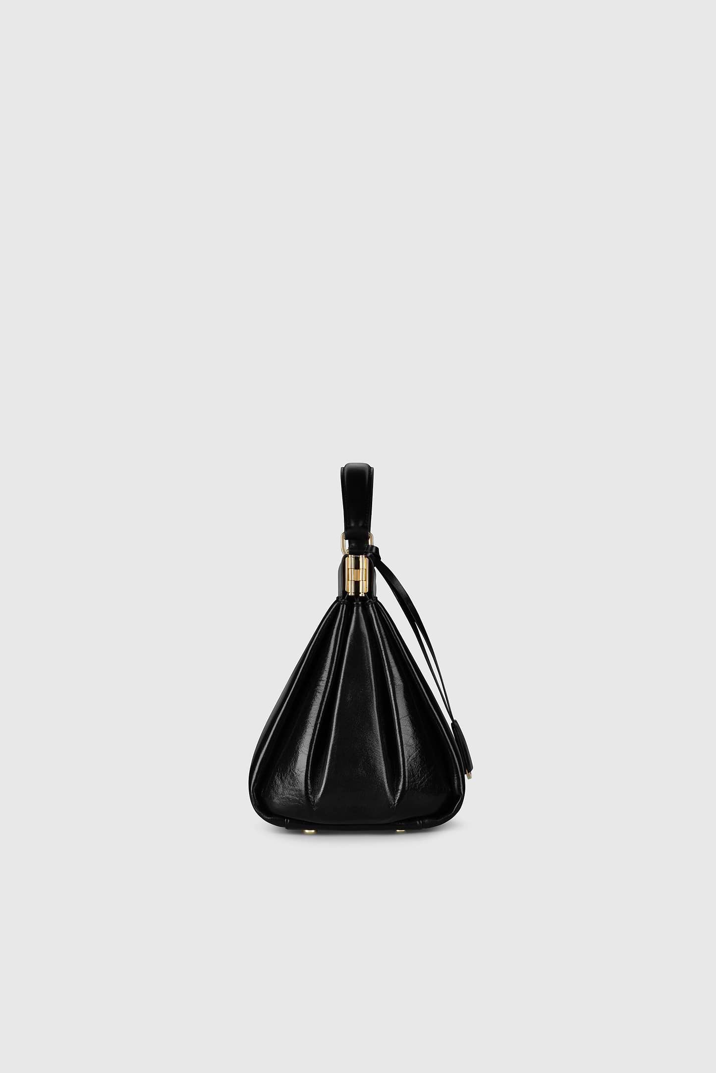 Sloane Frame Bag 28 Black Distressed Leather