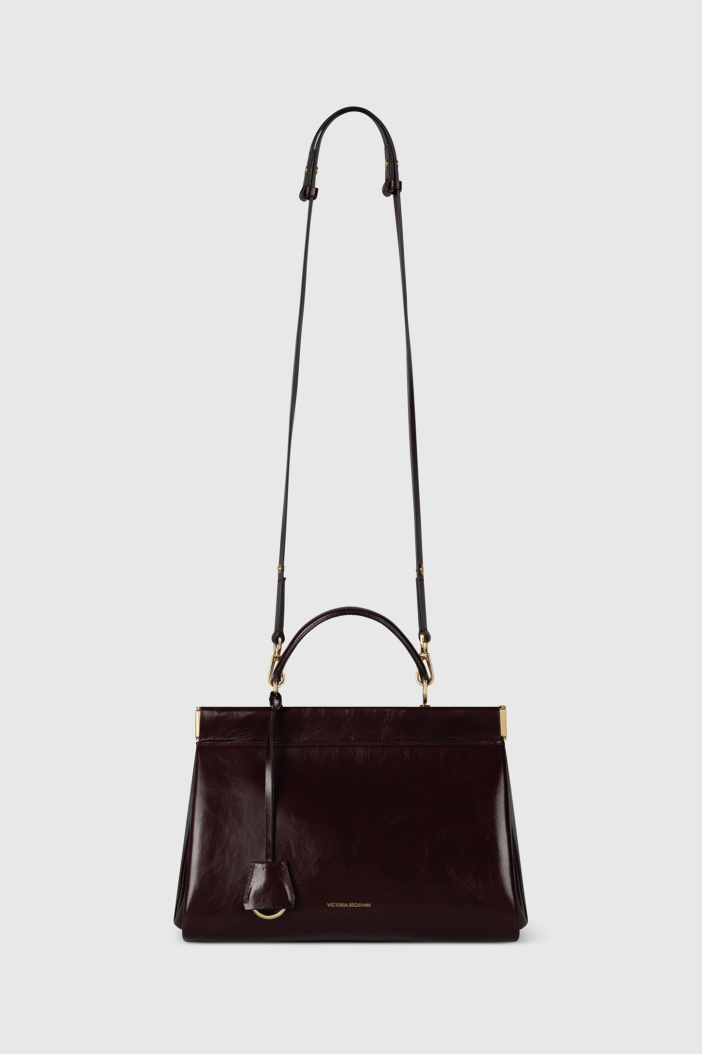Sloane Frame Bag 28 Burgundy Distressed Leather