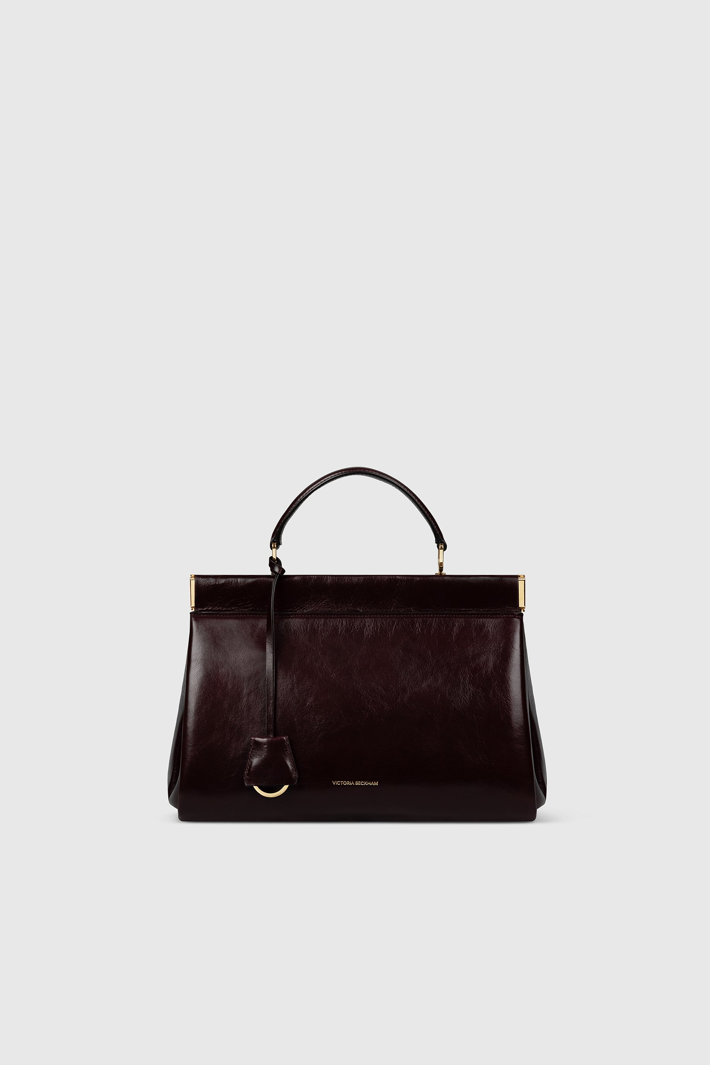 Sloane Frame Bag 28 Burgundy Distressed Leather