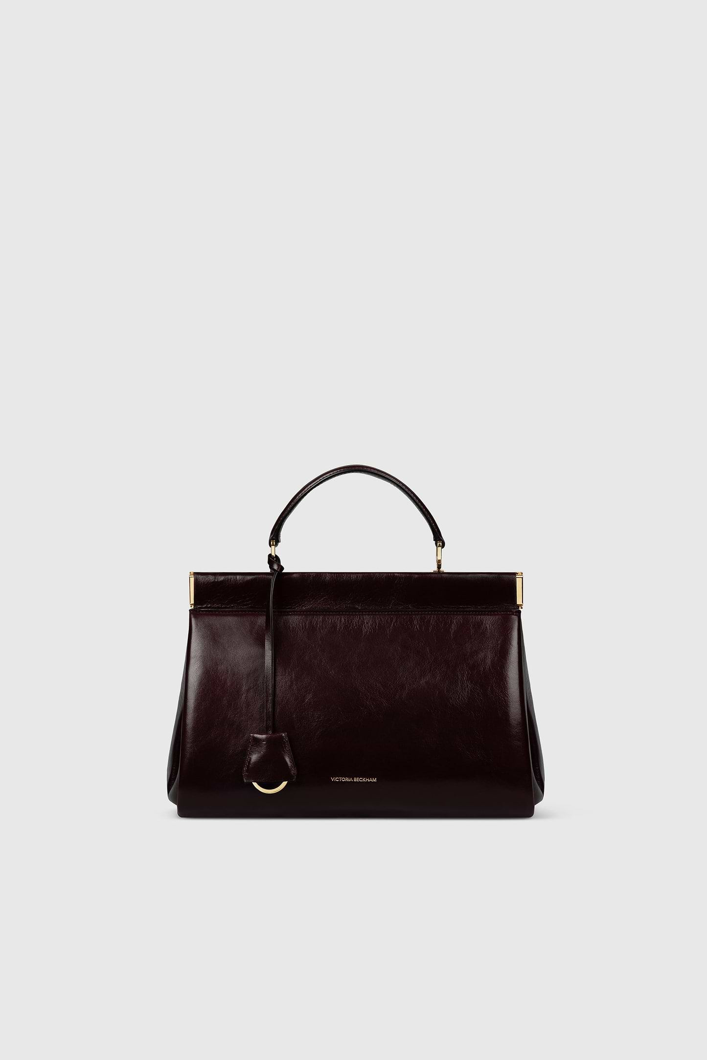 Sloane Frame Bag 28 Burgundy Distressed Leather