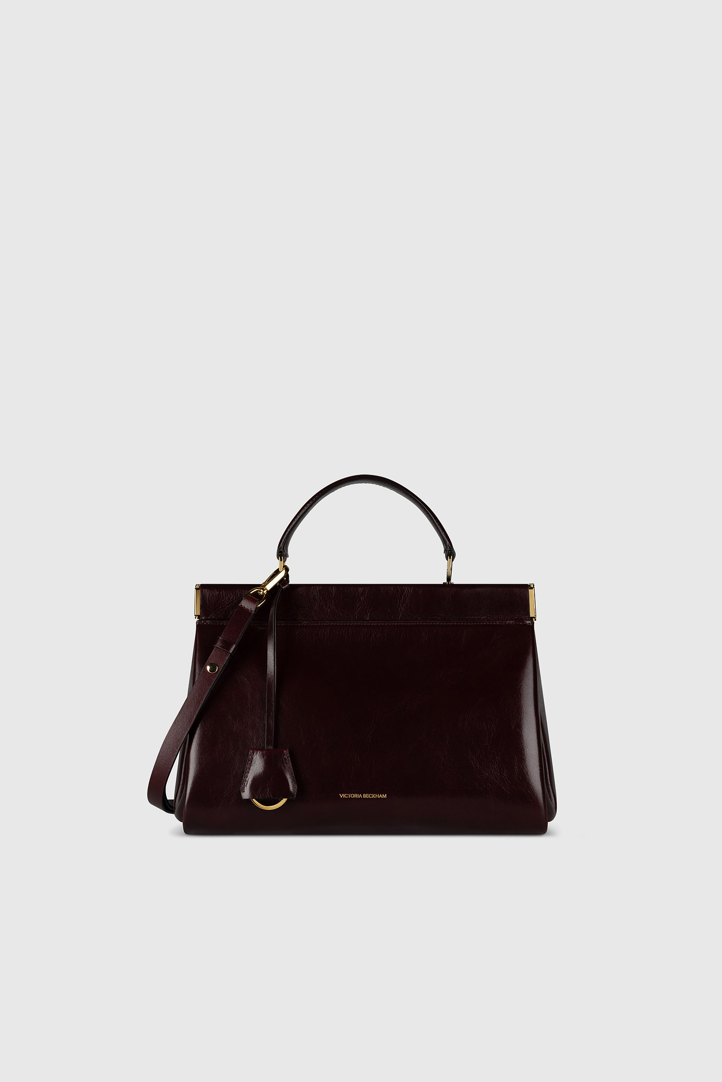 Sloane Frame Bag 28 Burgundy Distressed Leather