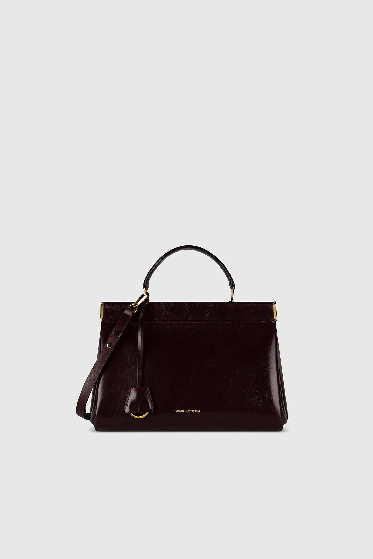 Sloane Frame Bag 28 Burgundy Distressed Leather