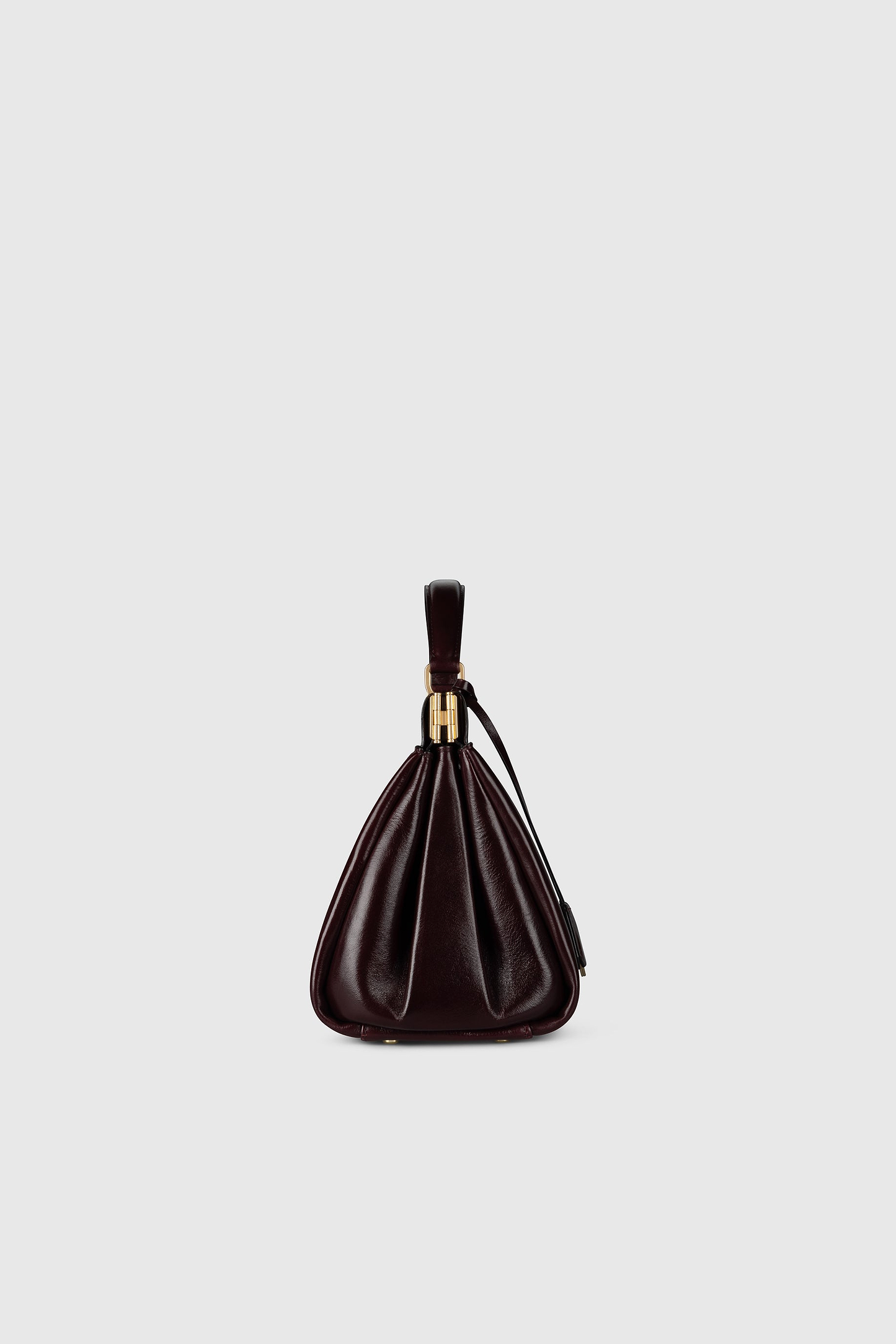 Sloane Frame Bag 28 Burgundy Distressed Leather