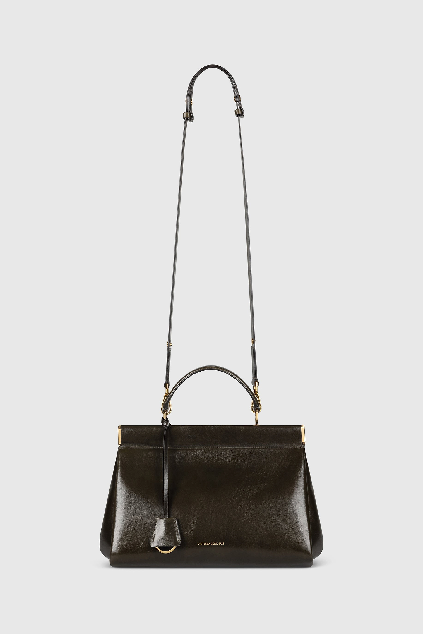 Sloane Frame Bag 28 Dark Olive Supple Shine Leather