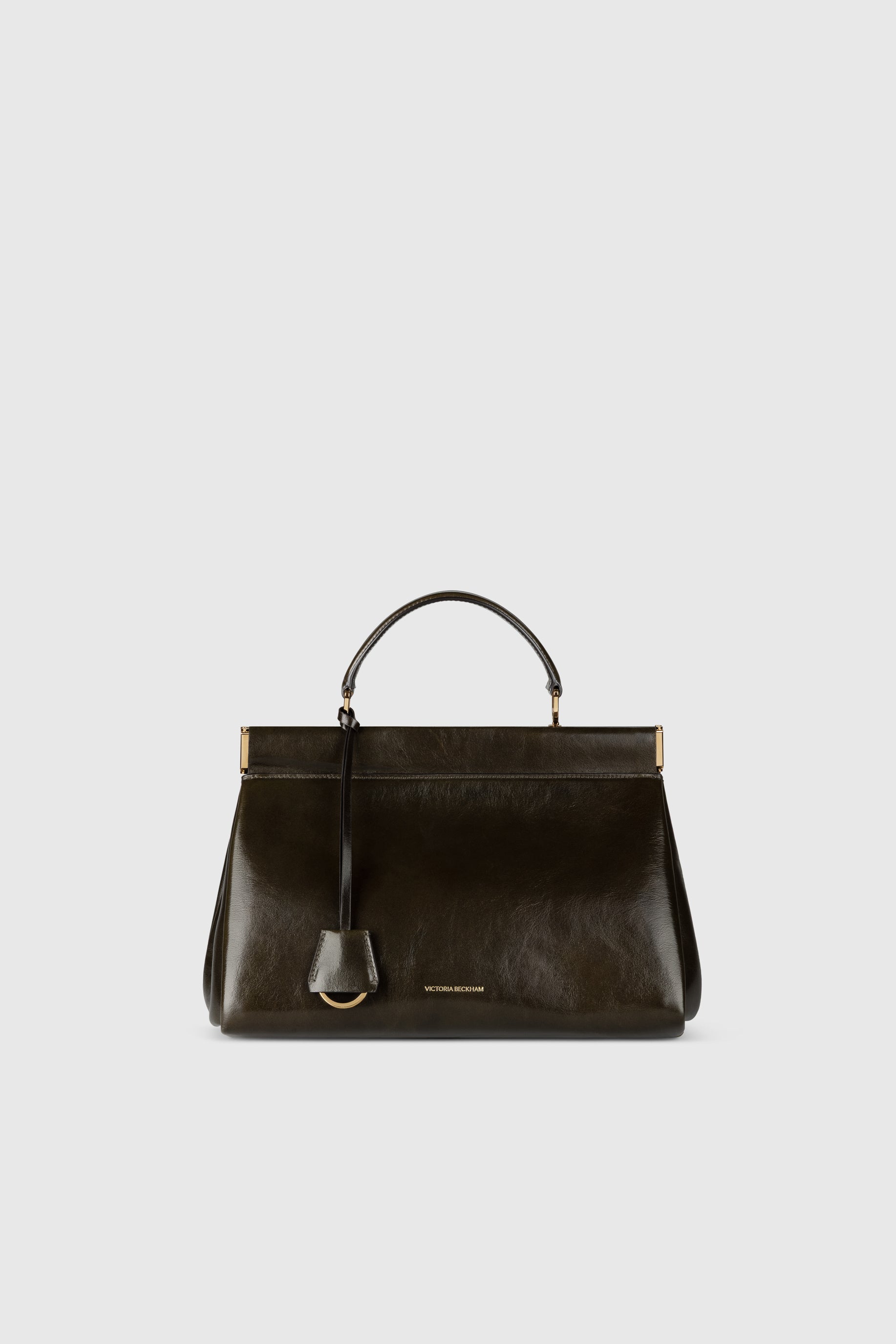 Sloane Frame Bag 28 Dark Olive Supple Shine Leather