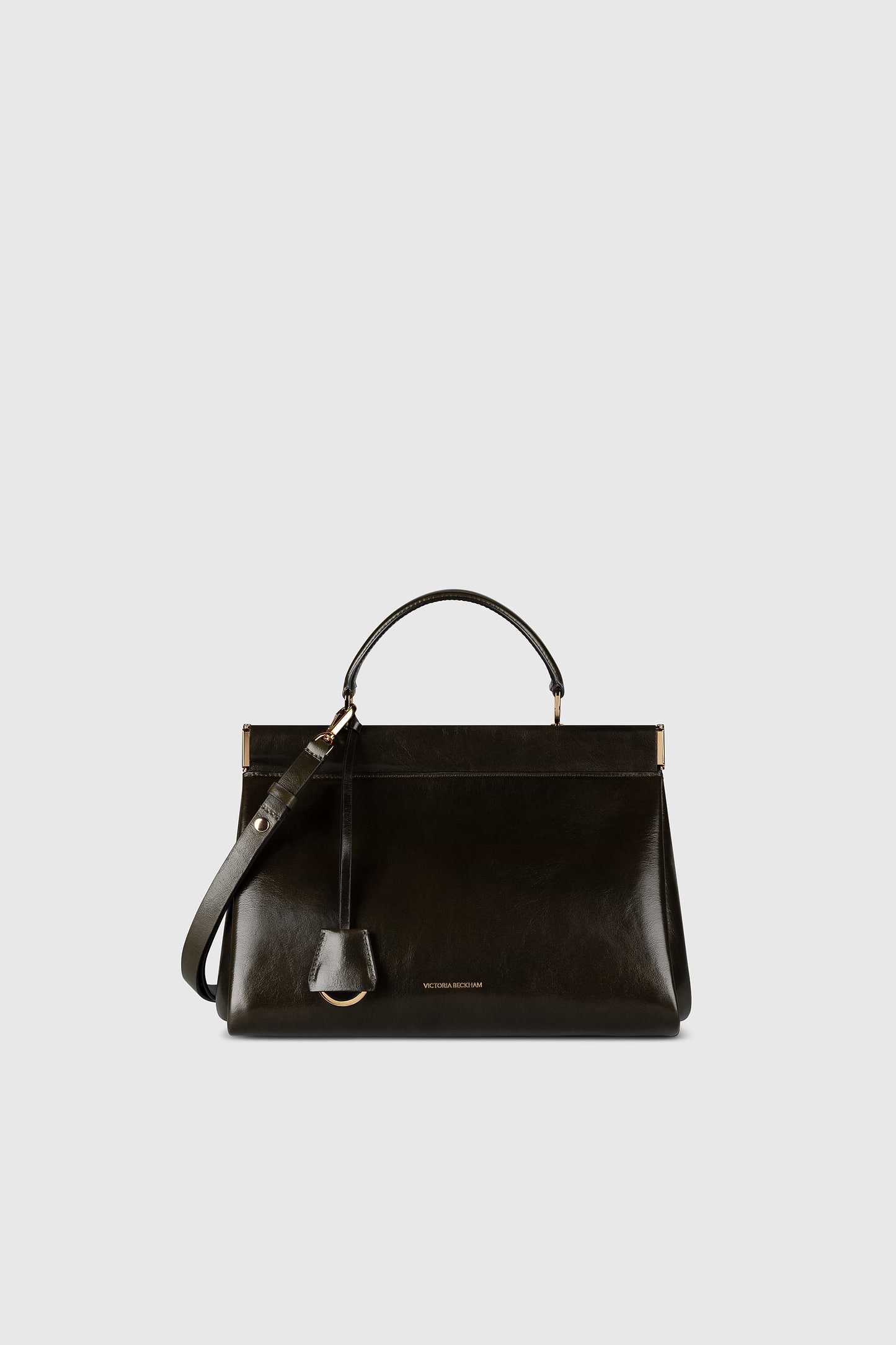 Sloane Frame Bag 28 Dark Olive Supple Shine Leather