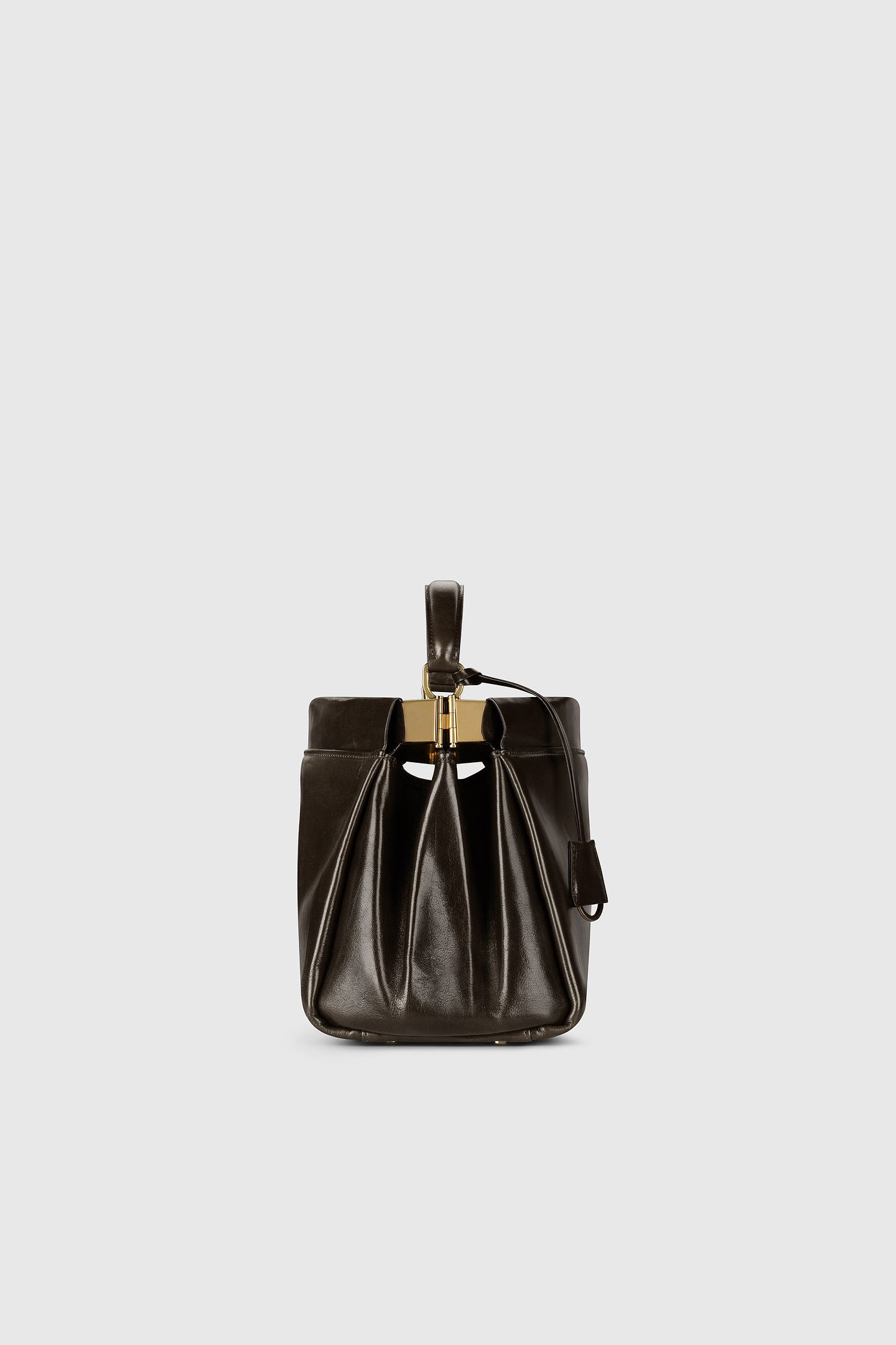 Sloane Frame Bag 28 Dark Olive Supple Shine Leather