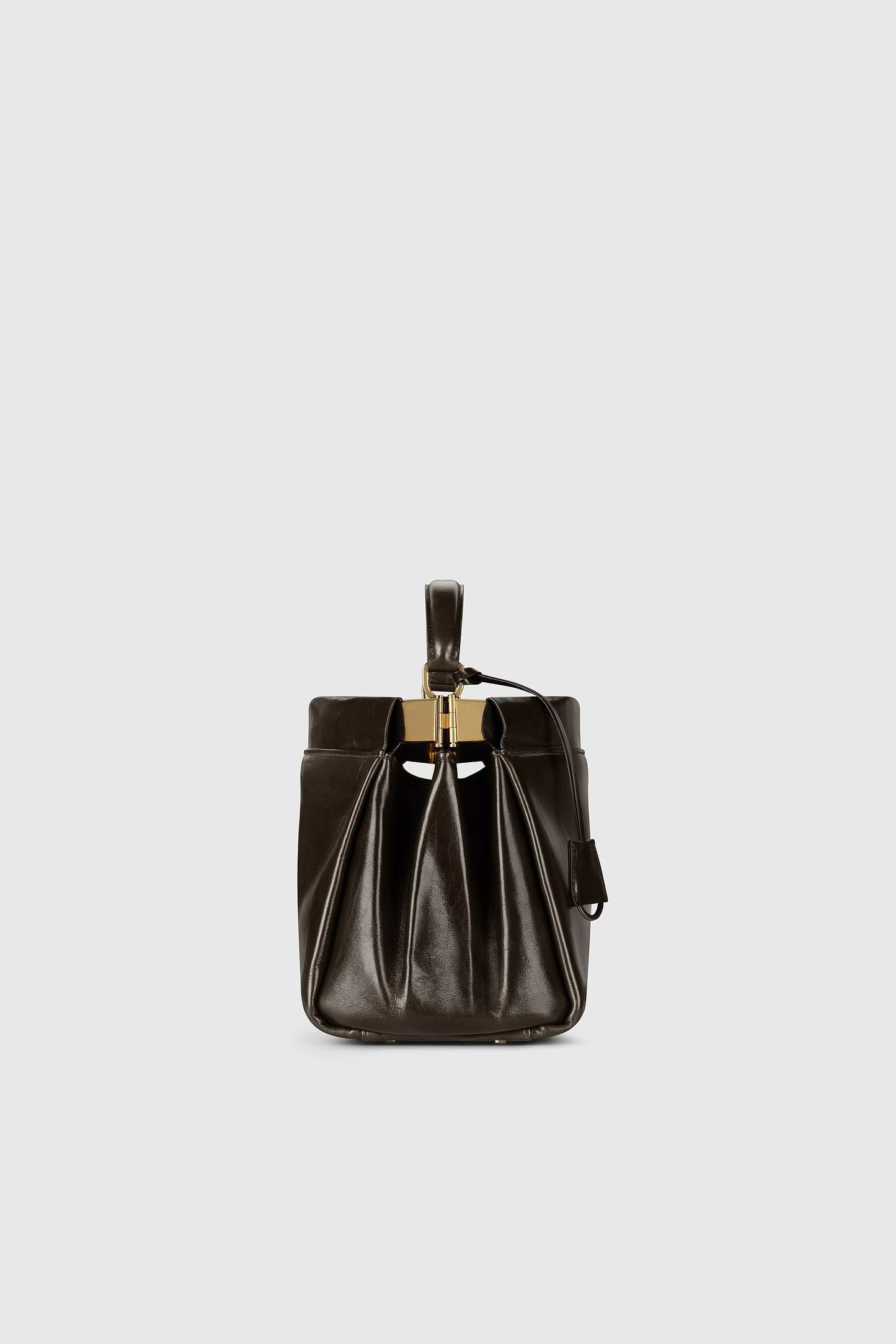 Sloane Frame Bag 28 Dark Olive Supple Shine Leather