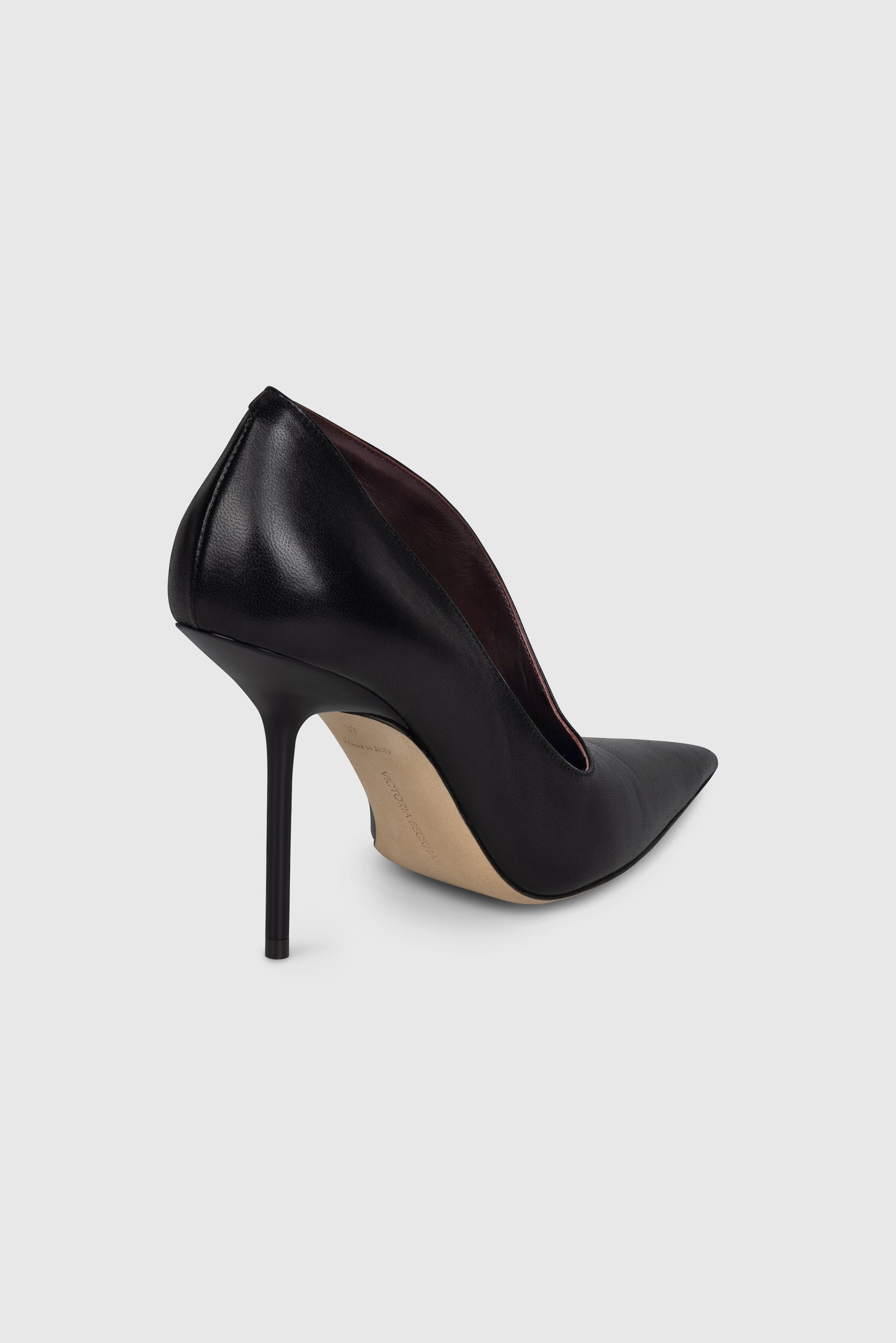 Sloane Sculptural Pump 100 Black Nappa Leather