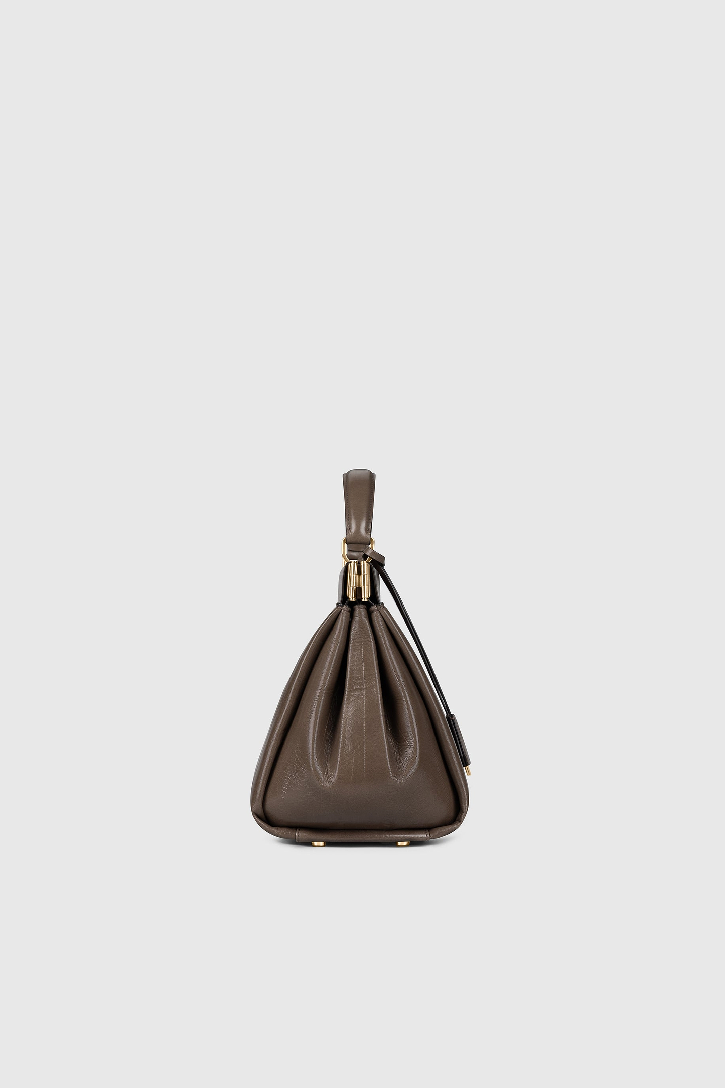 Sloane Frame Bag 28 Dark Taupe Printed Leather